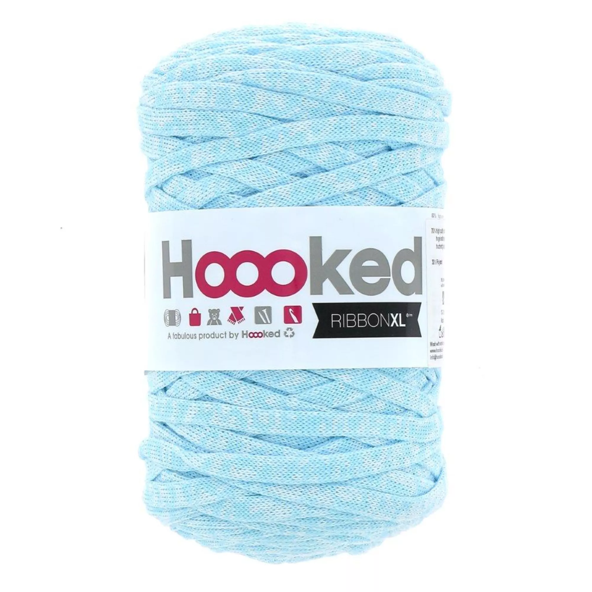 Hoooked RibbonXL, Rainbow Rave, Blazing blue