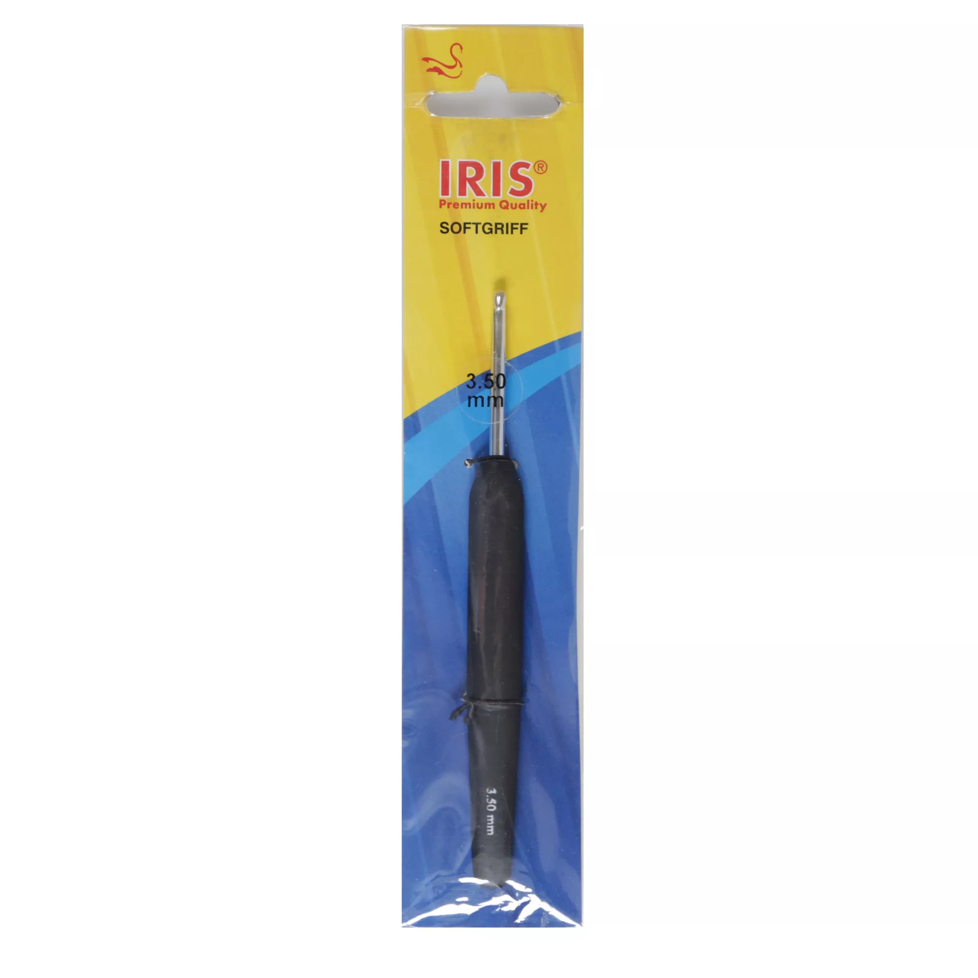 IRIS Häkelnadel mit Softgriff, schwarz