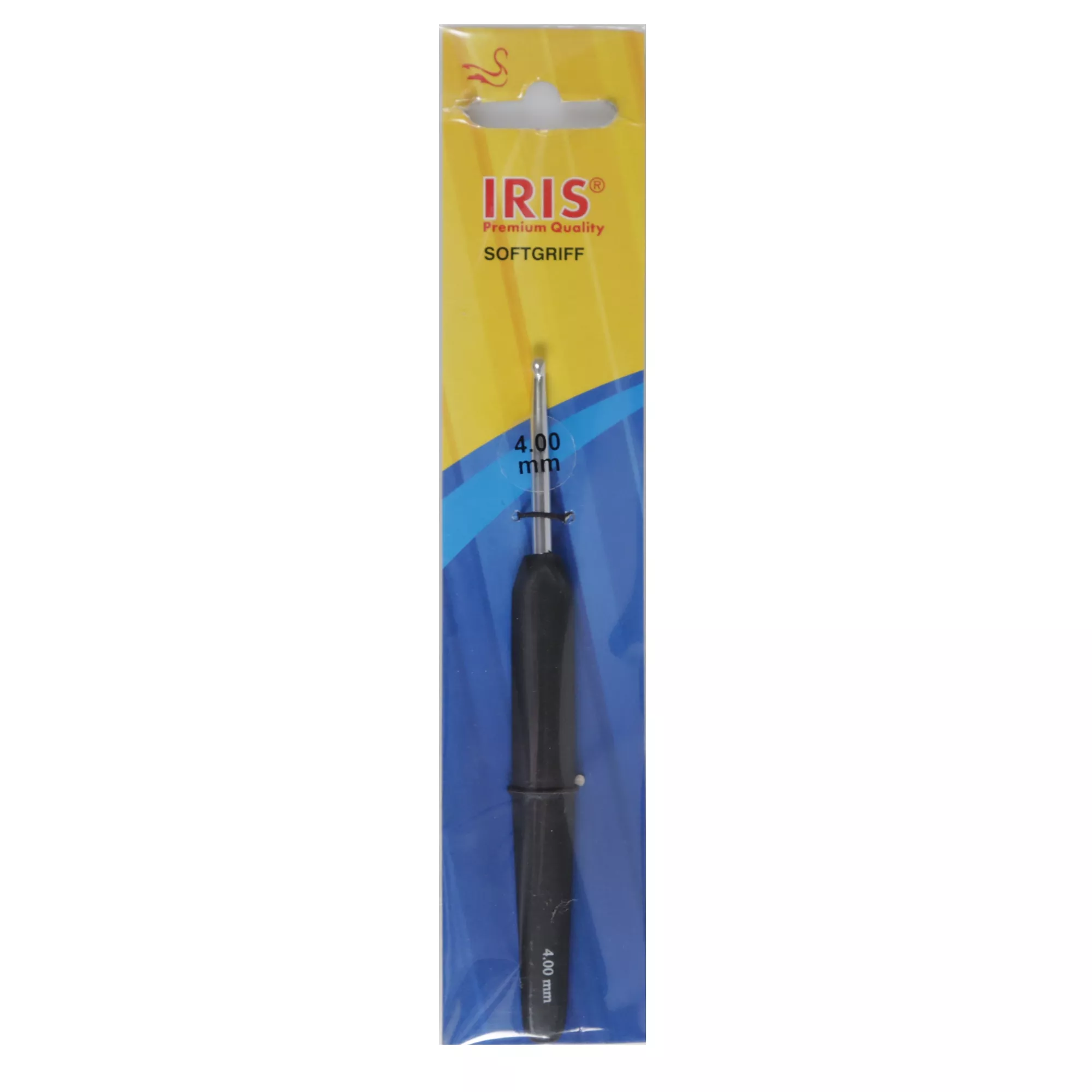 IRIS Häkelnadel mit Softgriff, schwarz