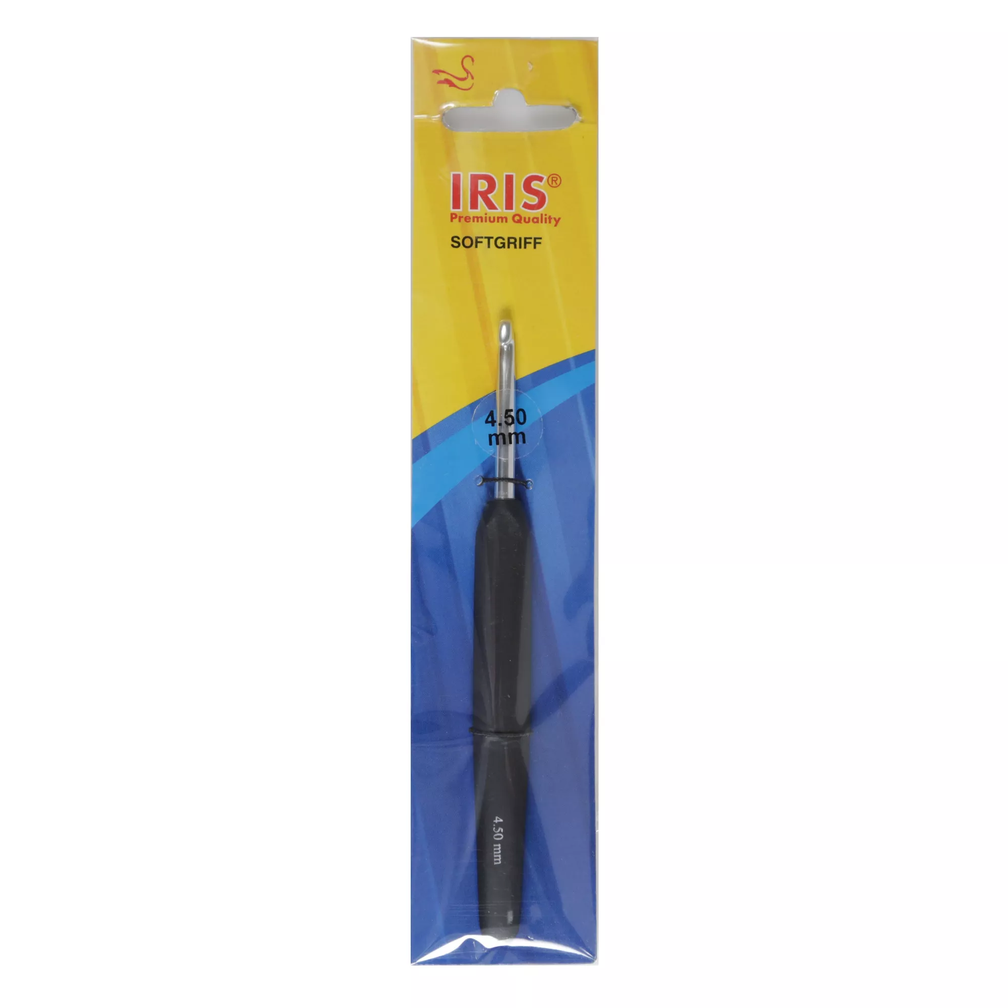 IRIS Häkelnadel mit Softgriff, schwarz