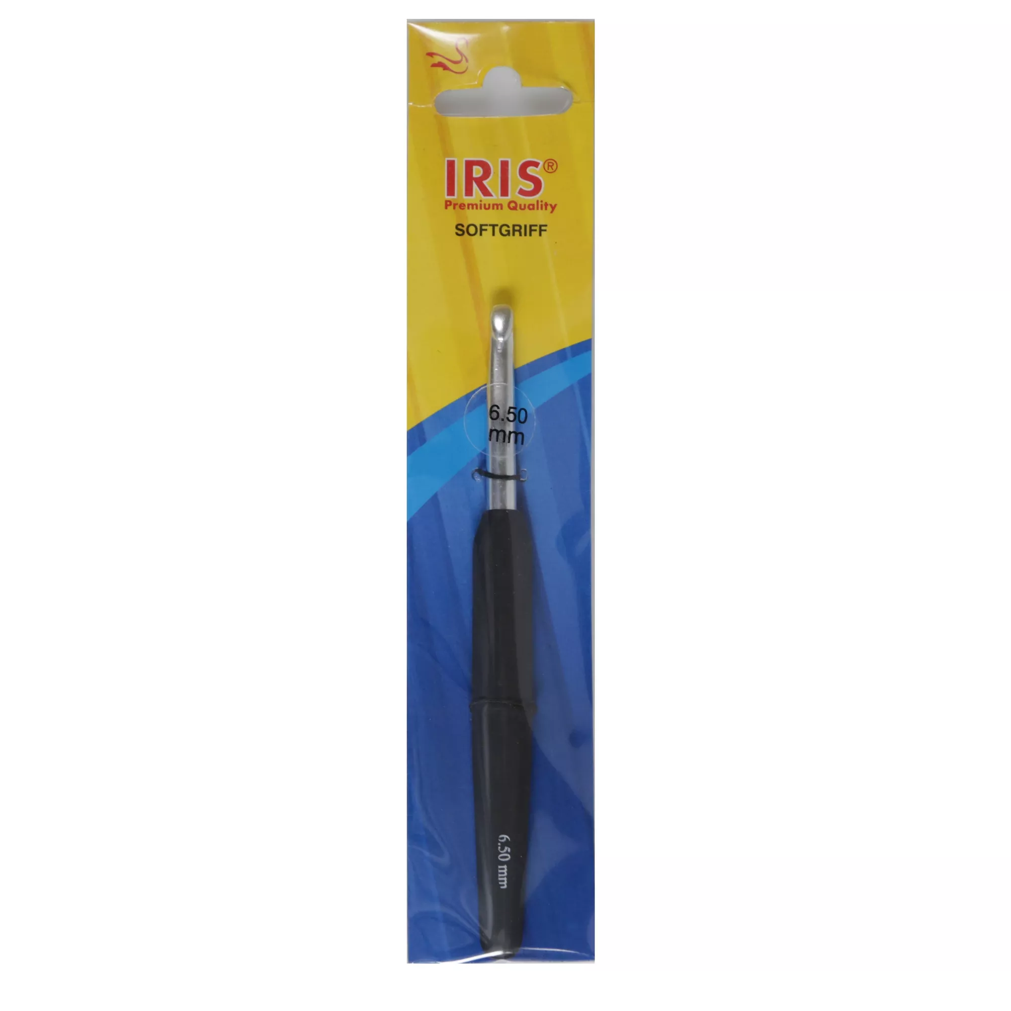 IRIS Häkelnadel mit Softgriff, schwarz