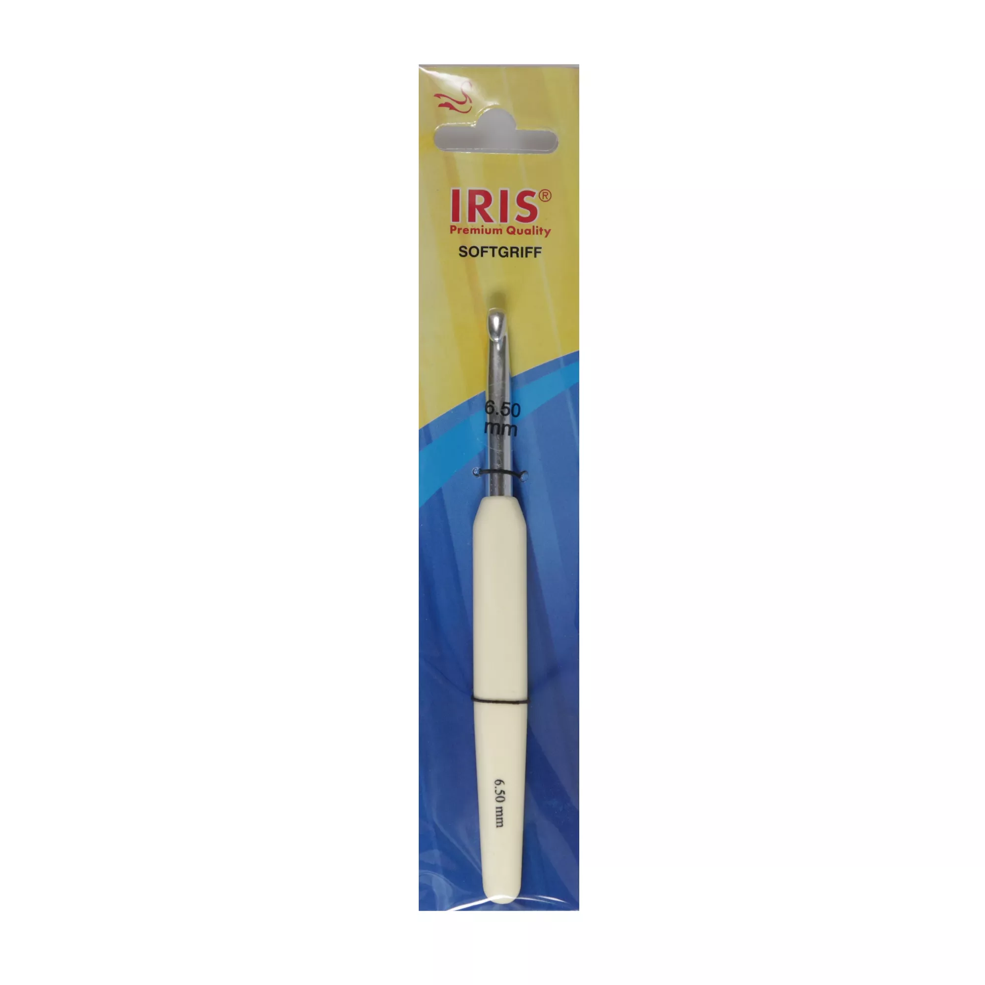 IRIS Häkelnadel mit Softgriff, beige