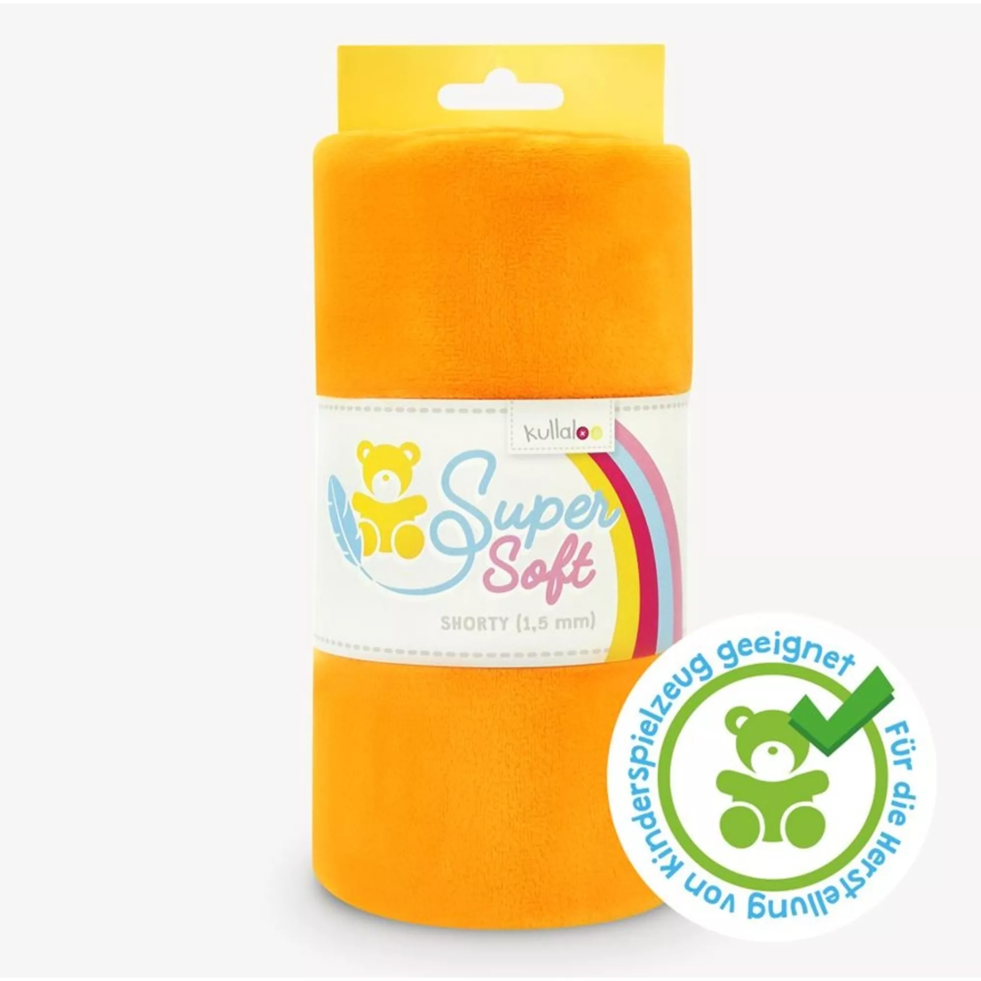 Kullaloo Plüschstoff Shorty, orange