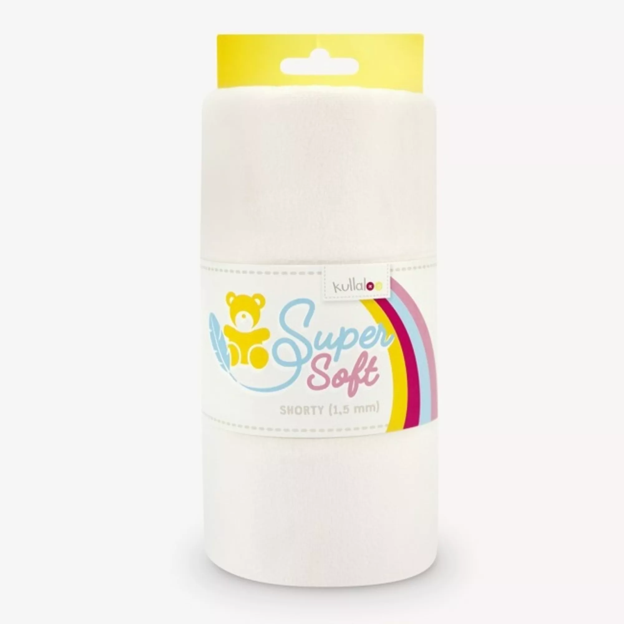 Kullaloo Plüschstoff Shorty, weiss