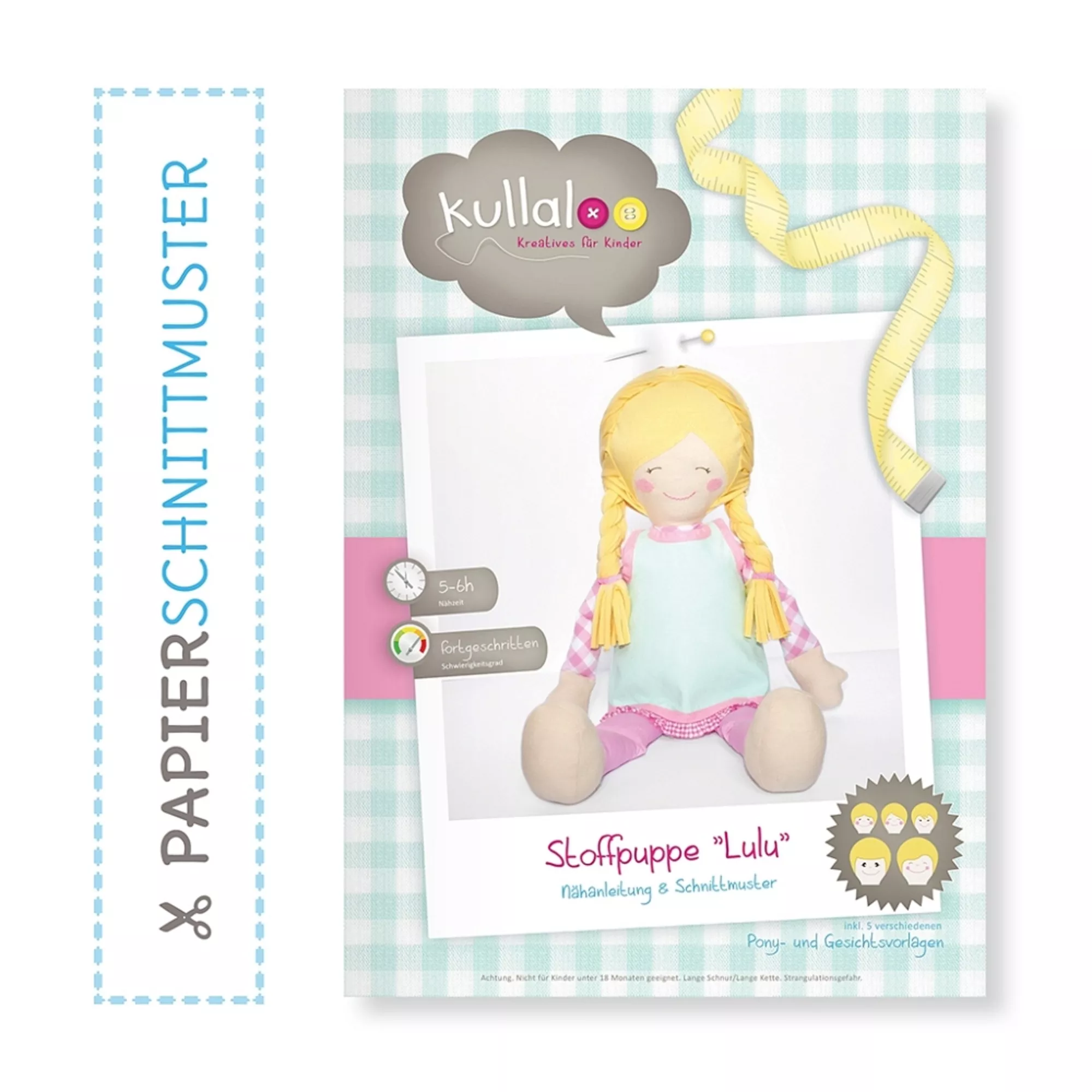 Kullaloo Schnittmuster Stoffpuppe Lulu