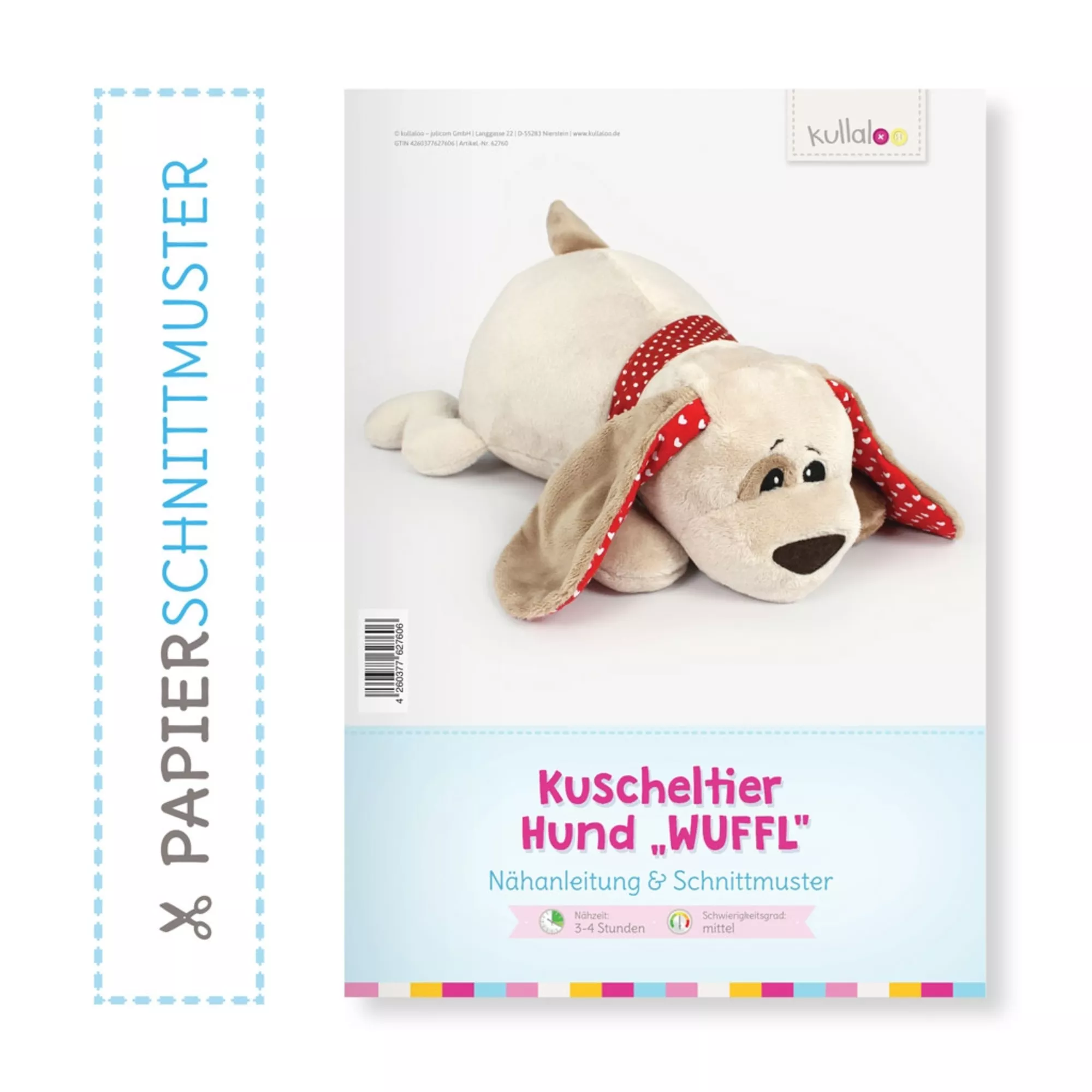 Kullaloo Schnittmuster Kuscheltier WUFFEL