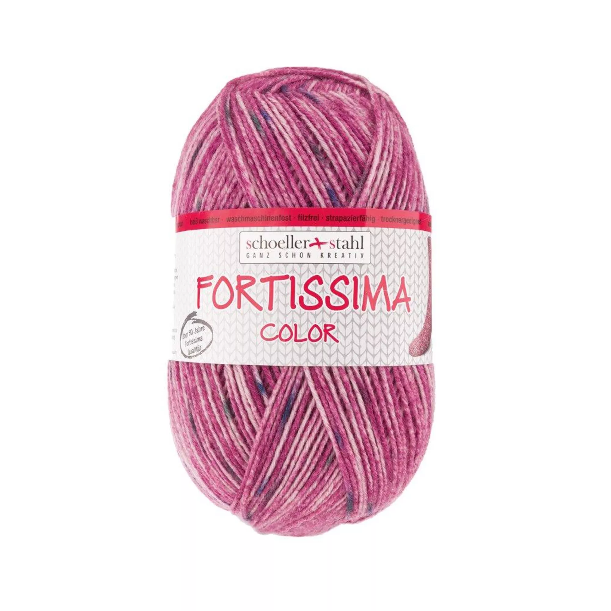 Schoeller Stahl Fortissima 4f Tweed burgund