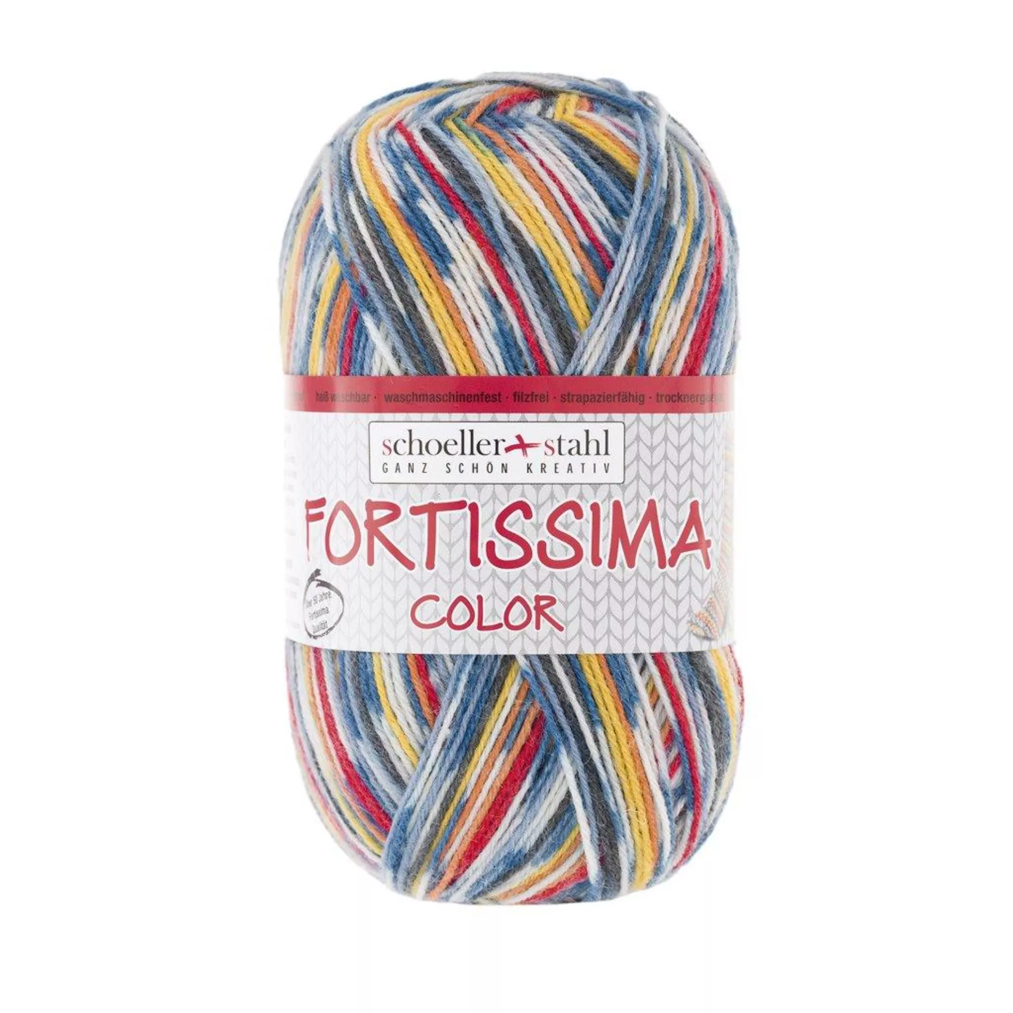 Schoeller Stahl Fortissima Socka 4f Color vulkan