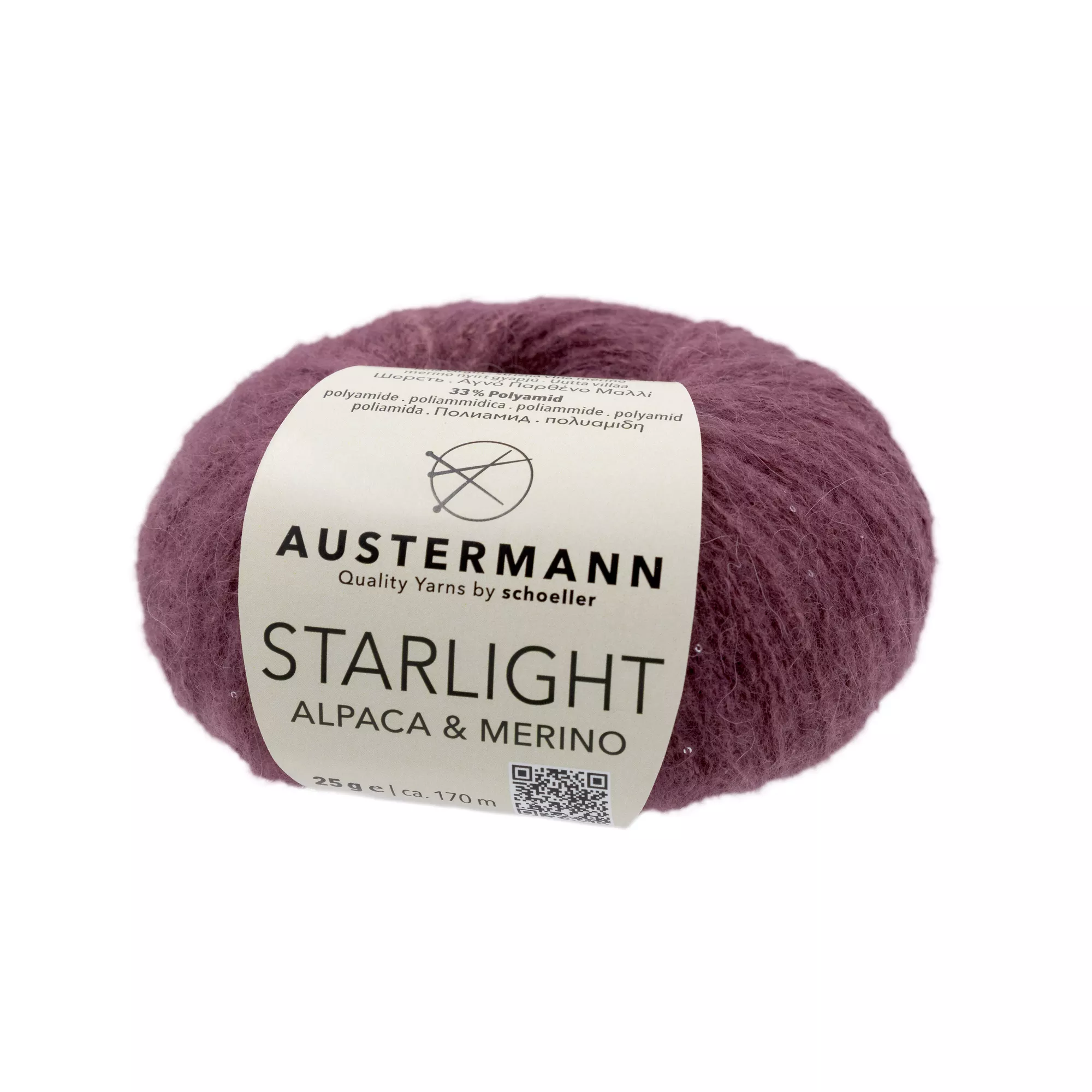 Austermann Starlight Alpaca & Merino granat