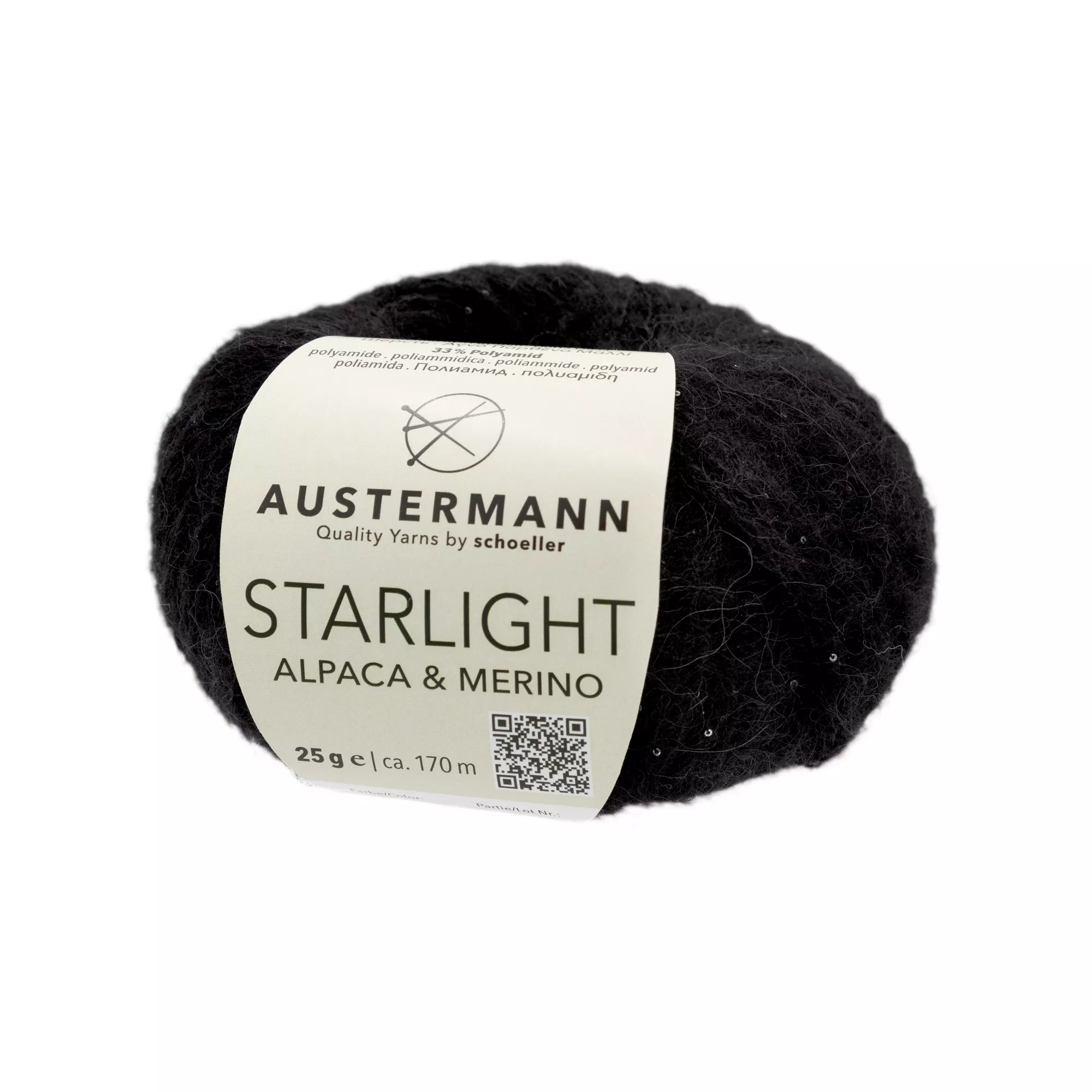 Austermann Starlight Alpaca & Merino schwarz