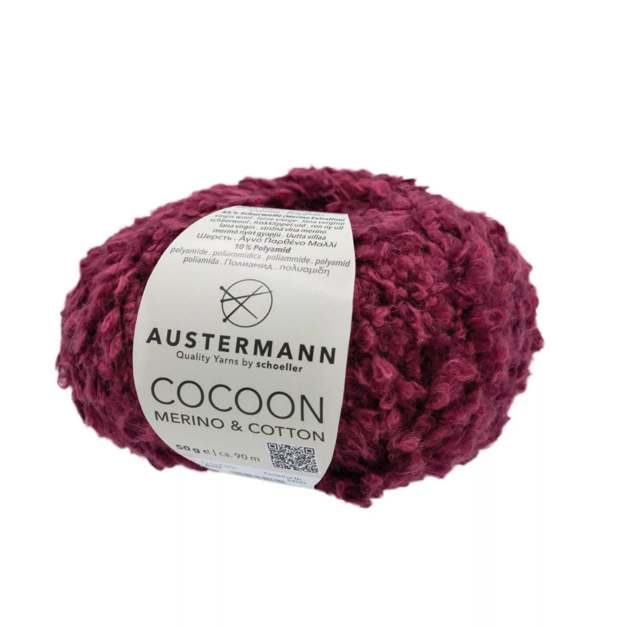 Austermann Cocoon Merino & Cotton bordeaux