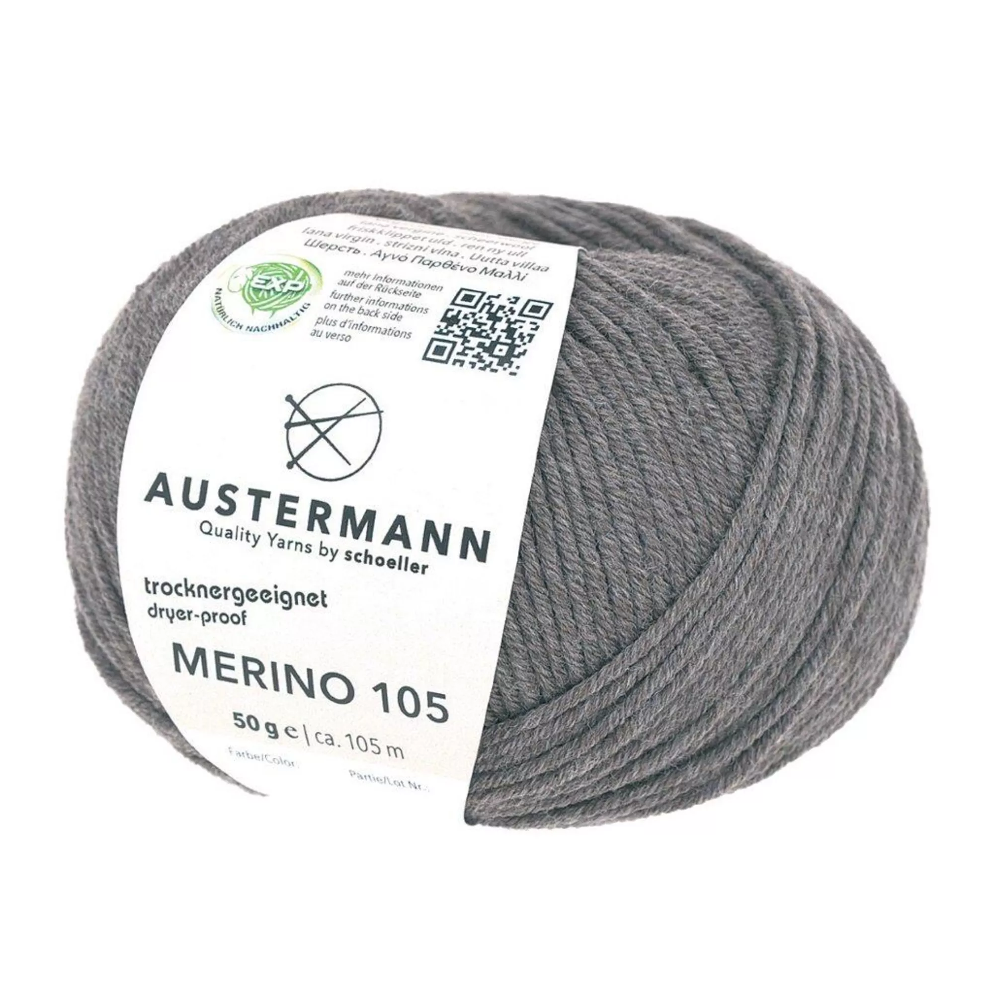 Austermann Merino 105 braun-meliert