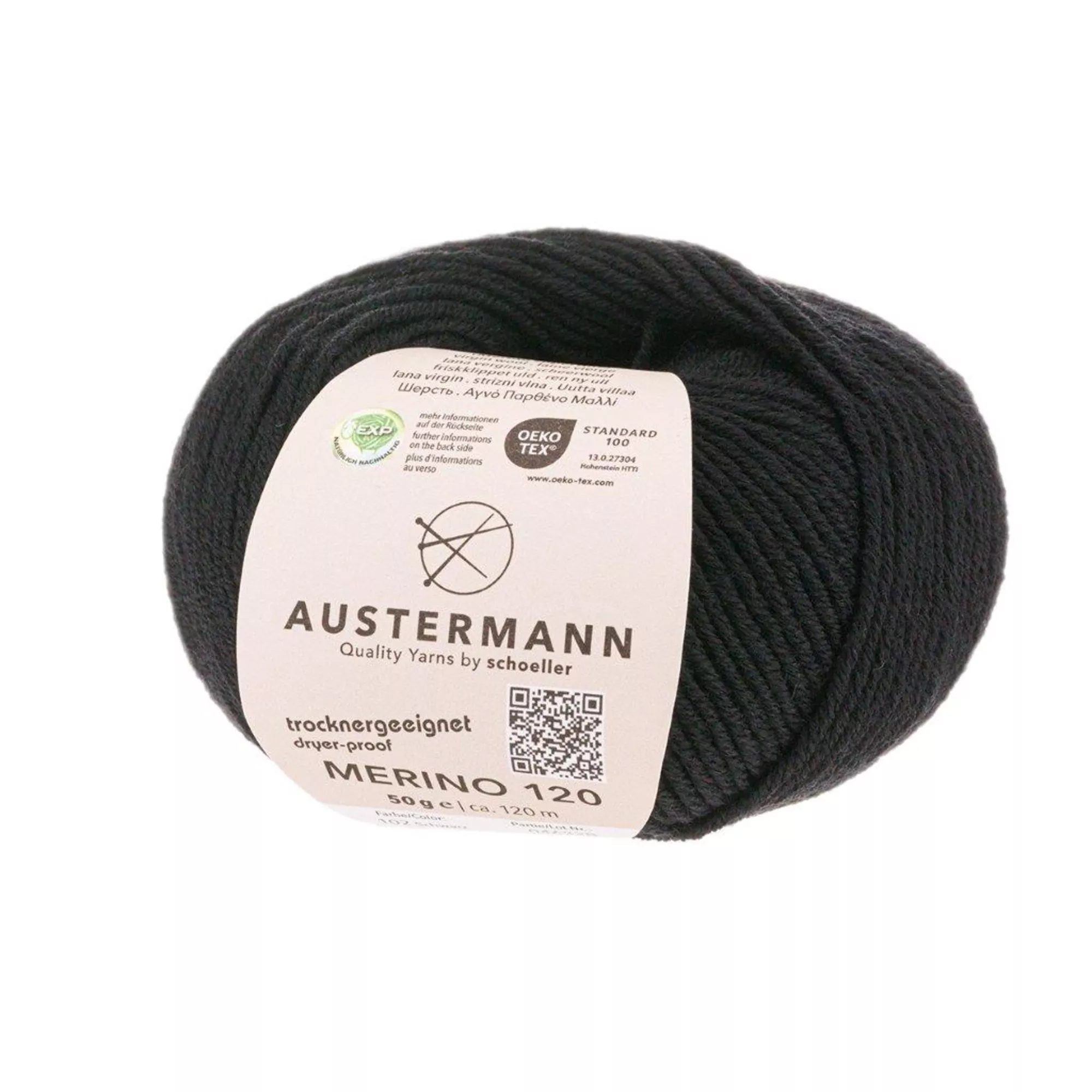 Austermann Merino 120 schwarz
