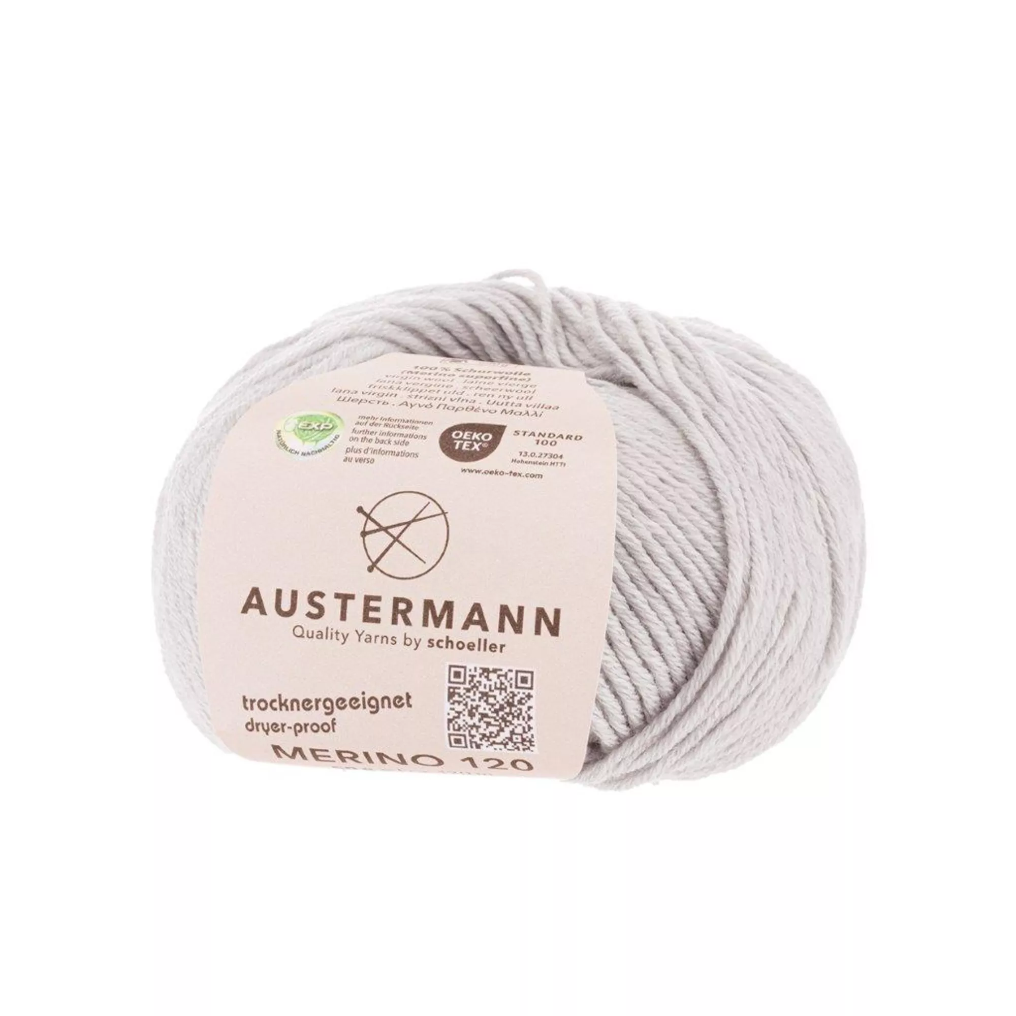 Austermann Merino 120 hellgrau mel.
