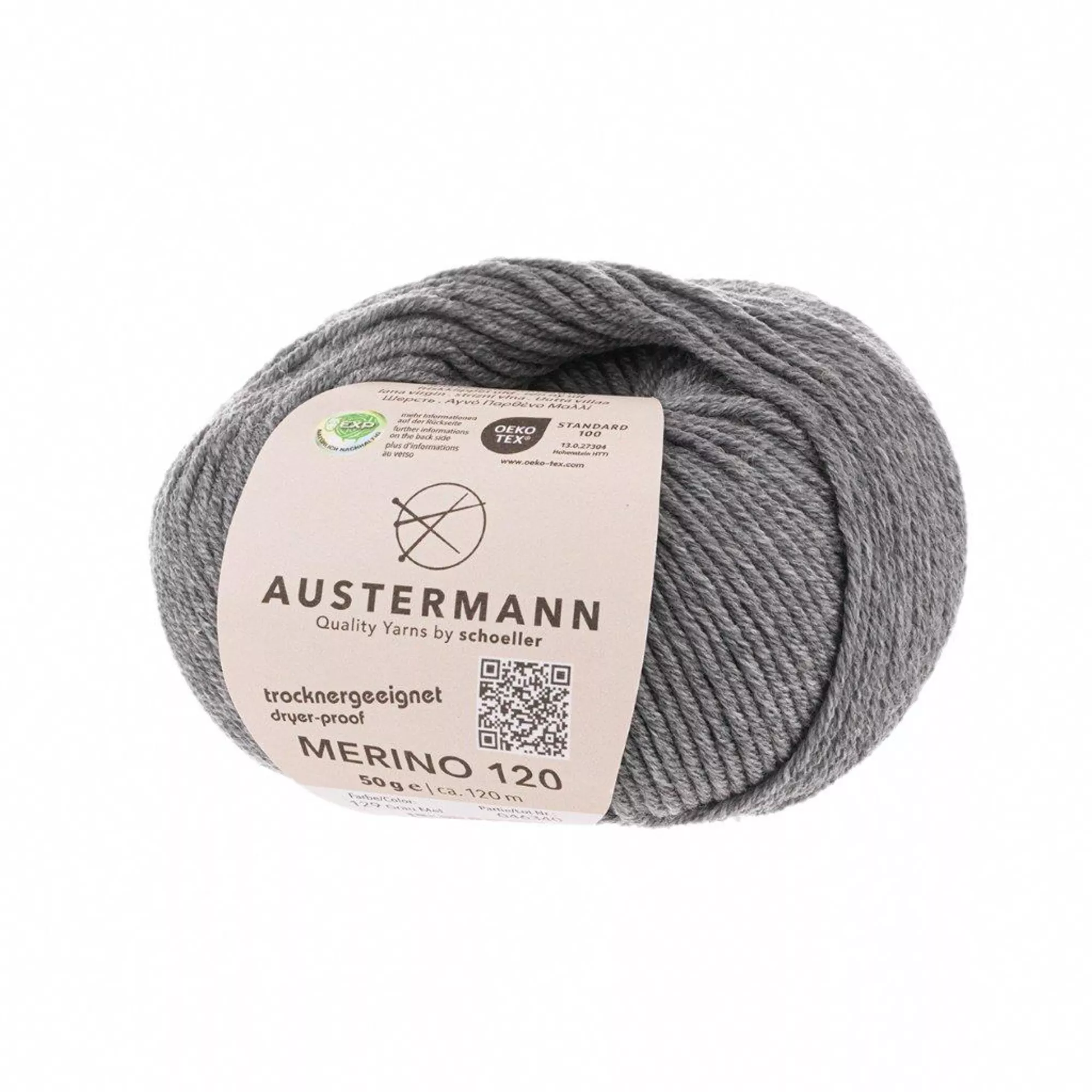 Austermann Merino 120 grau mel.