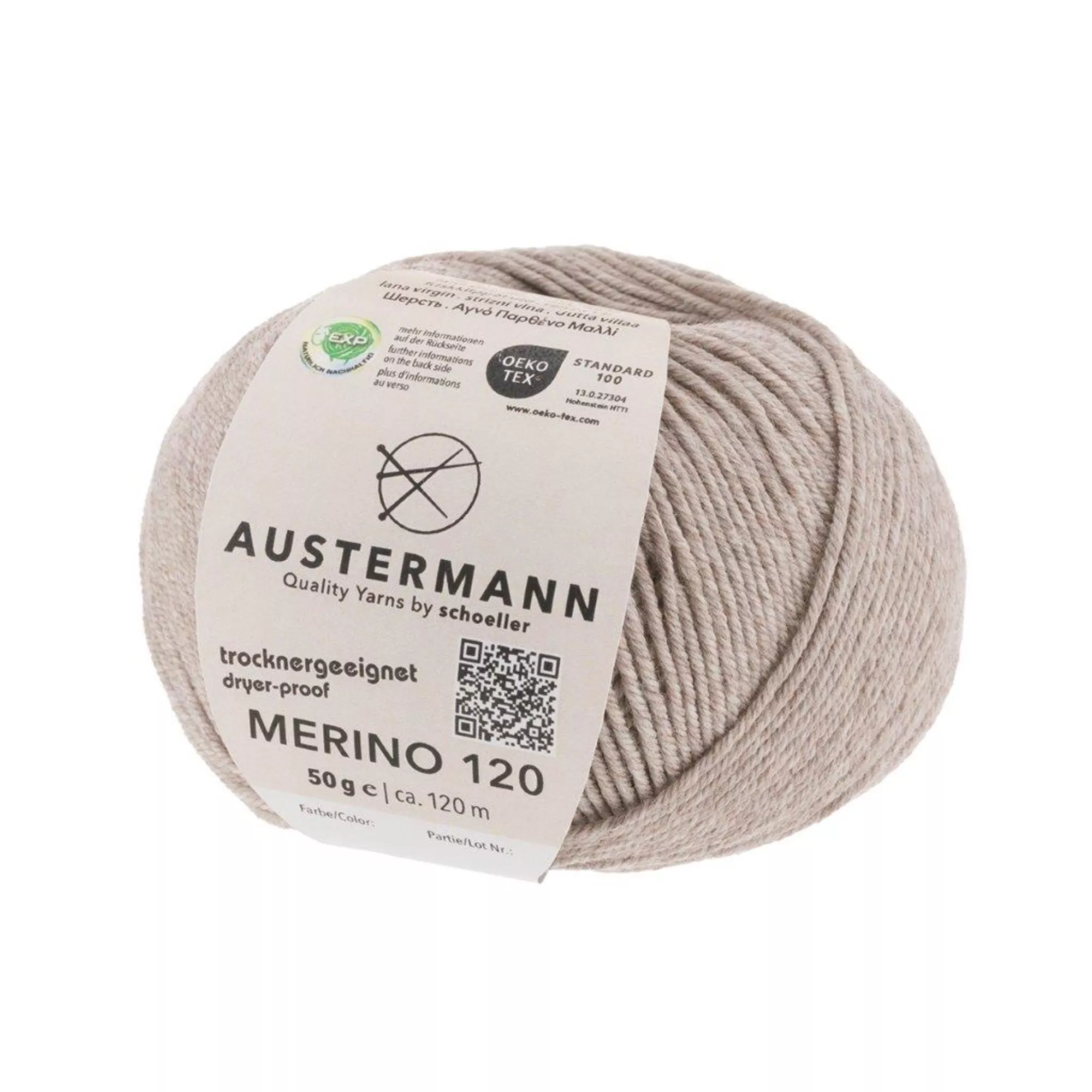 Austermann Merino 120 beige mel.