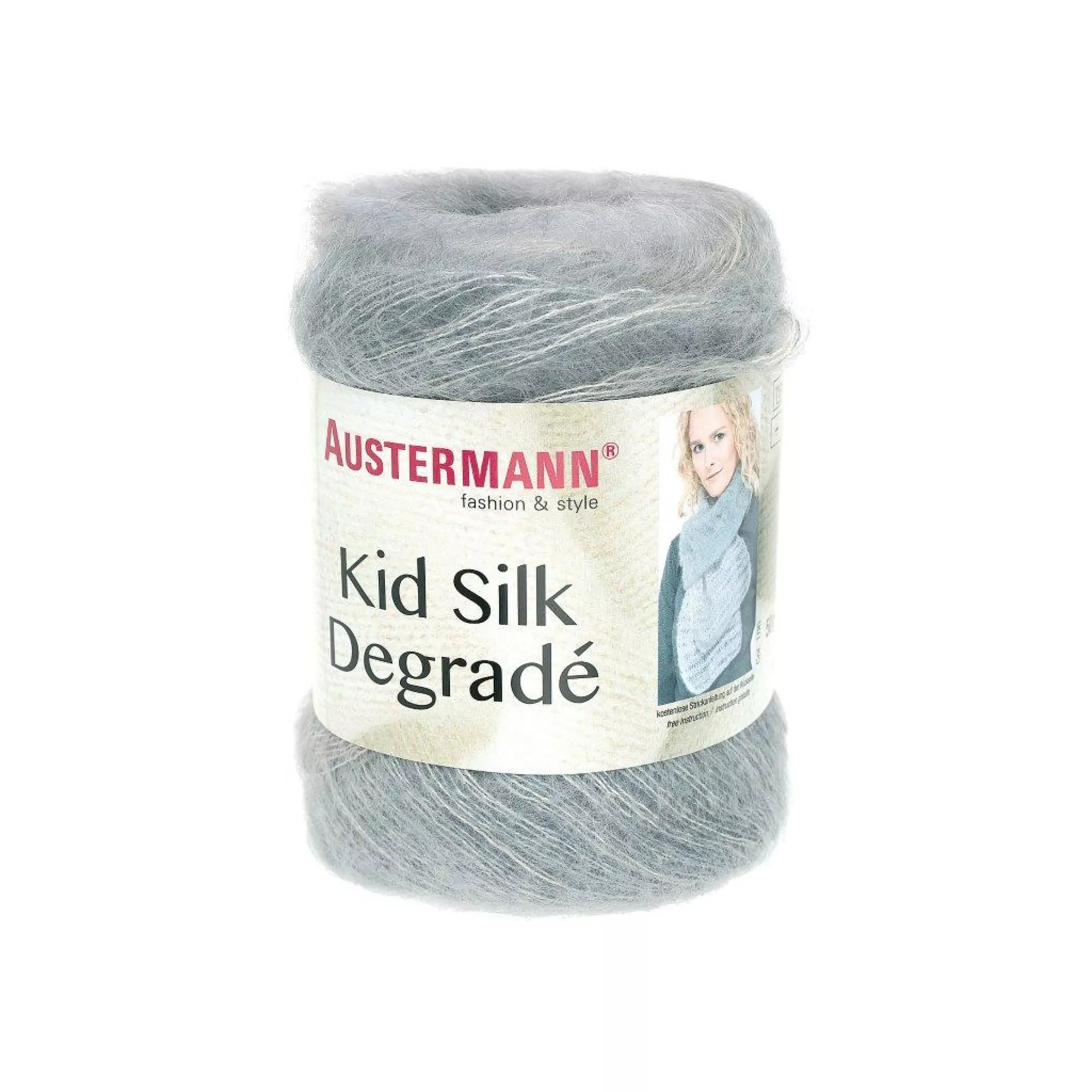 Austermann Kid Silk Degradé silber