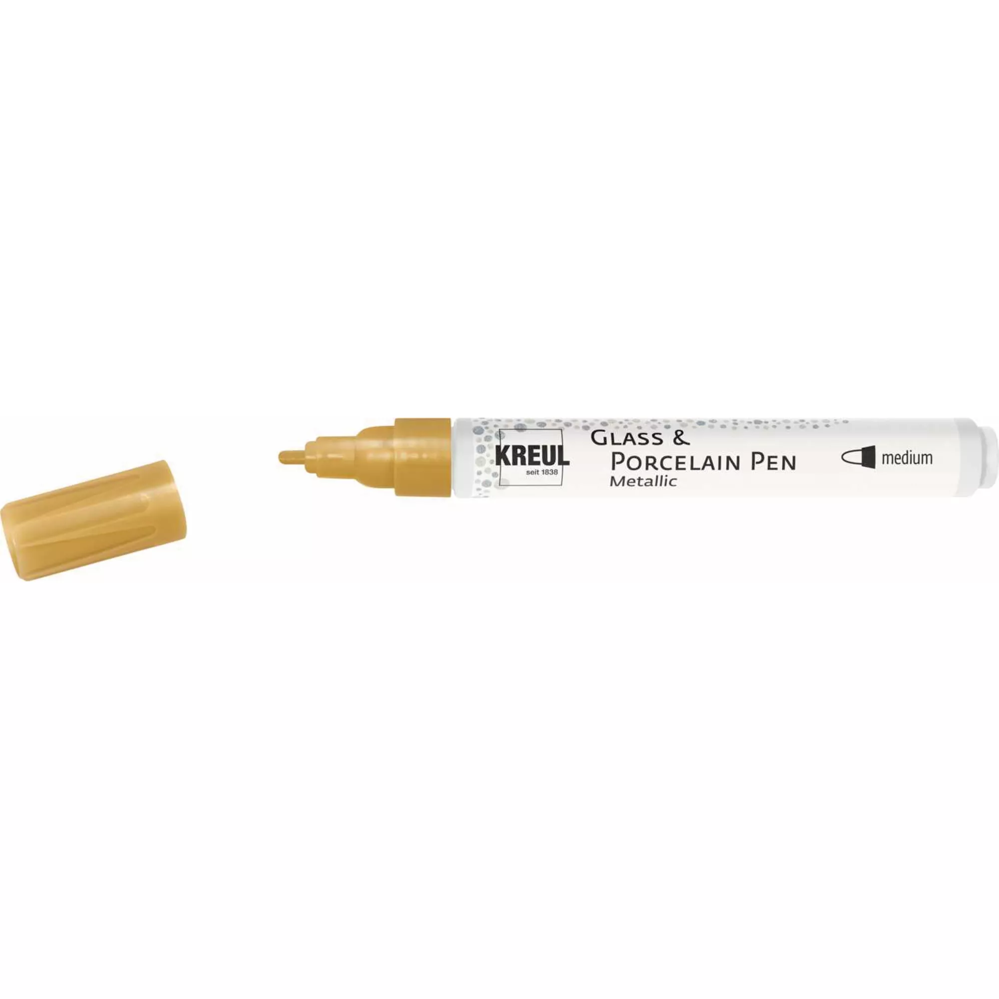 KREUL Glass&Porcelain Pen Met. med. Gold