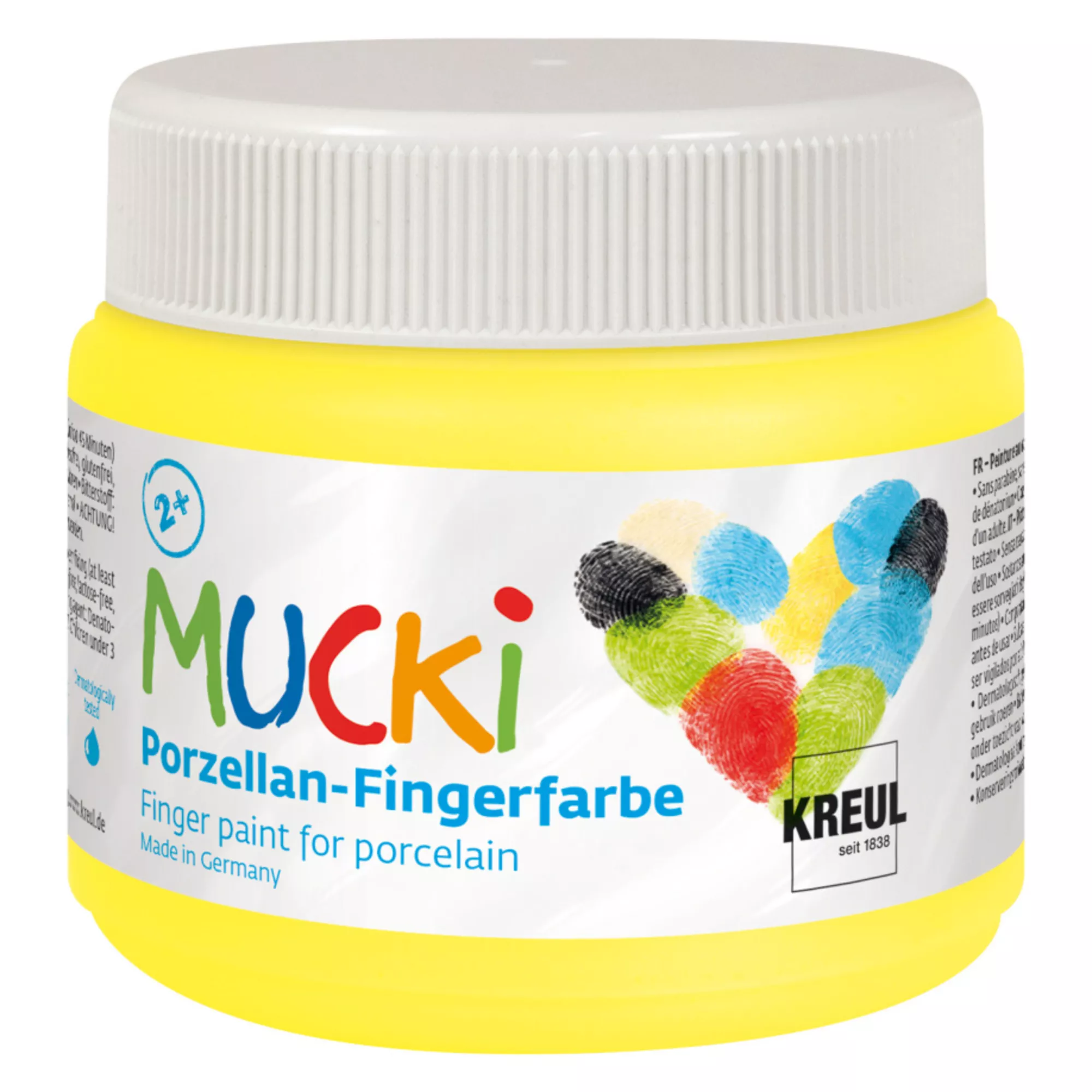 KREUL MUCKI Porzellan-Fingerfarbe Sonnengelb