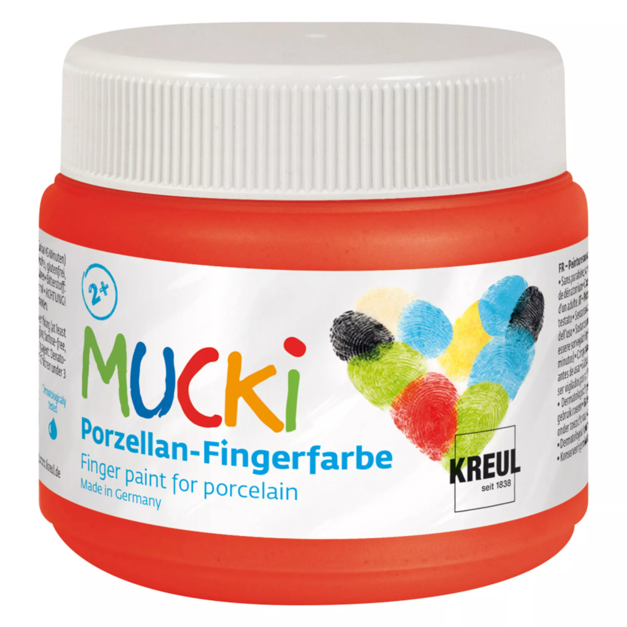 KREUL MUCKI Porzellan-Fingerfarbe Rosenrot