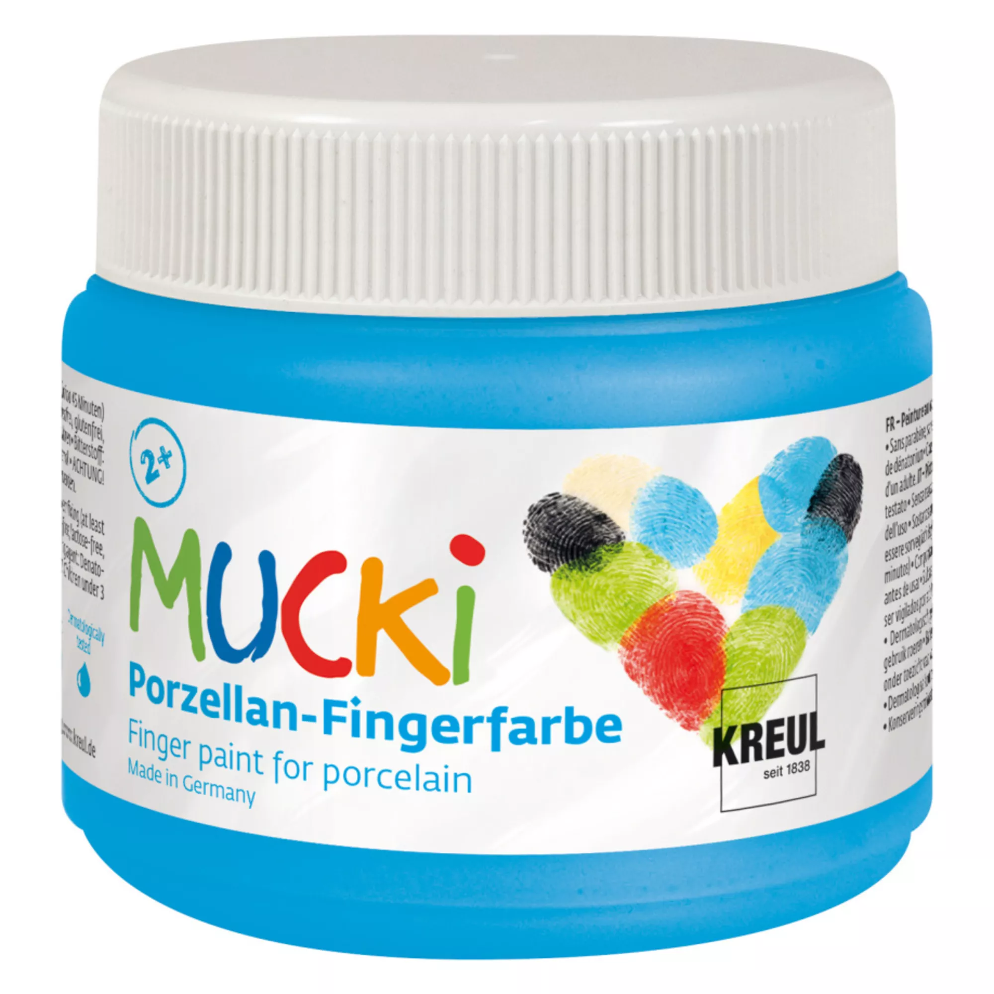 KREUL MUCKI Porzellan-Fingerfarbe Himmelblau