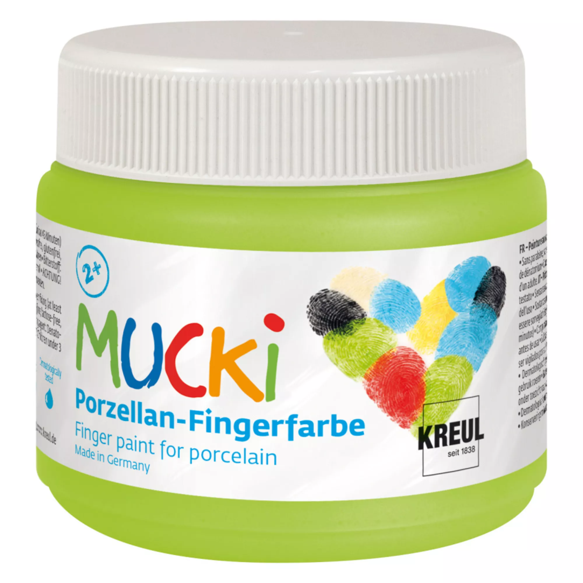 KREUL MUCKI Porzellan-Fingerfarbe Abenteuergrün