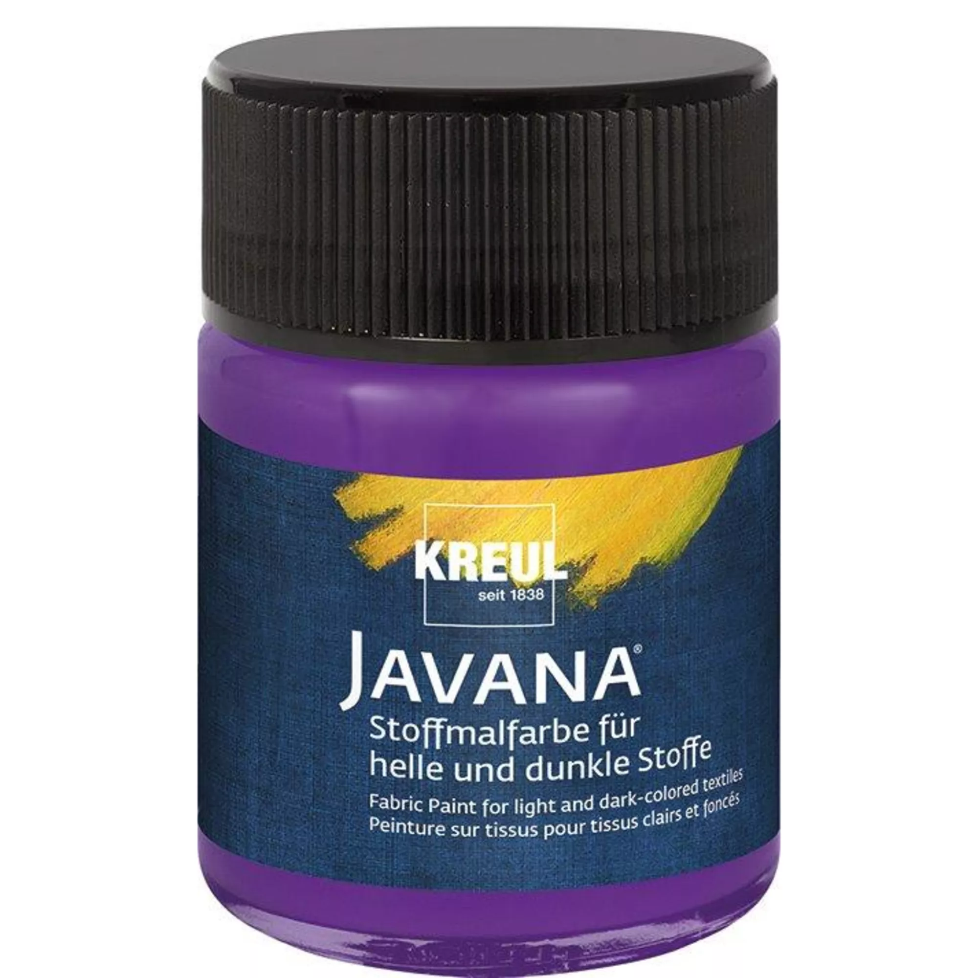 KREUL Javana Stoffmalfarbe für helle und dunkle Stoffe Violett