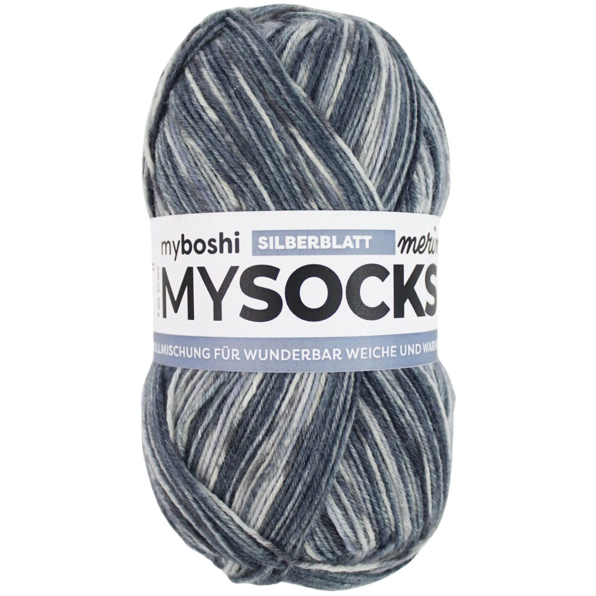 myboshi Wolle mysocks Merino Silberblatt