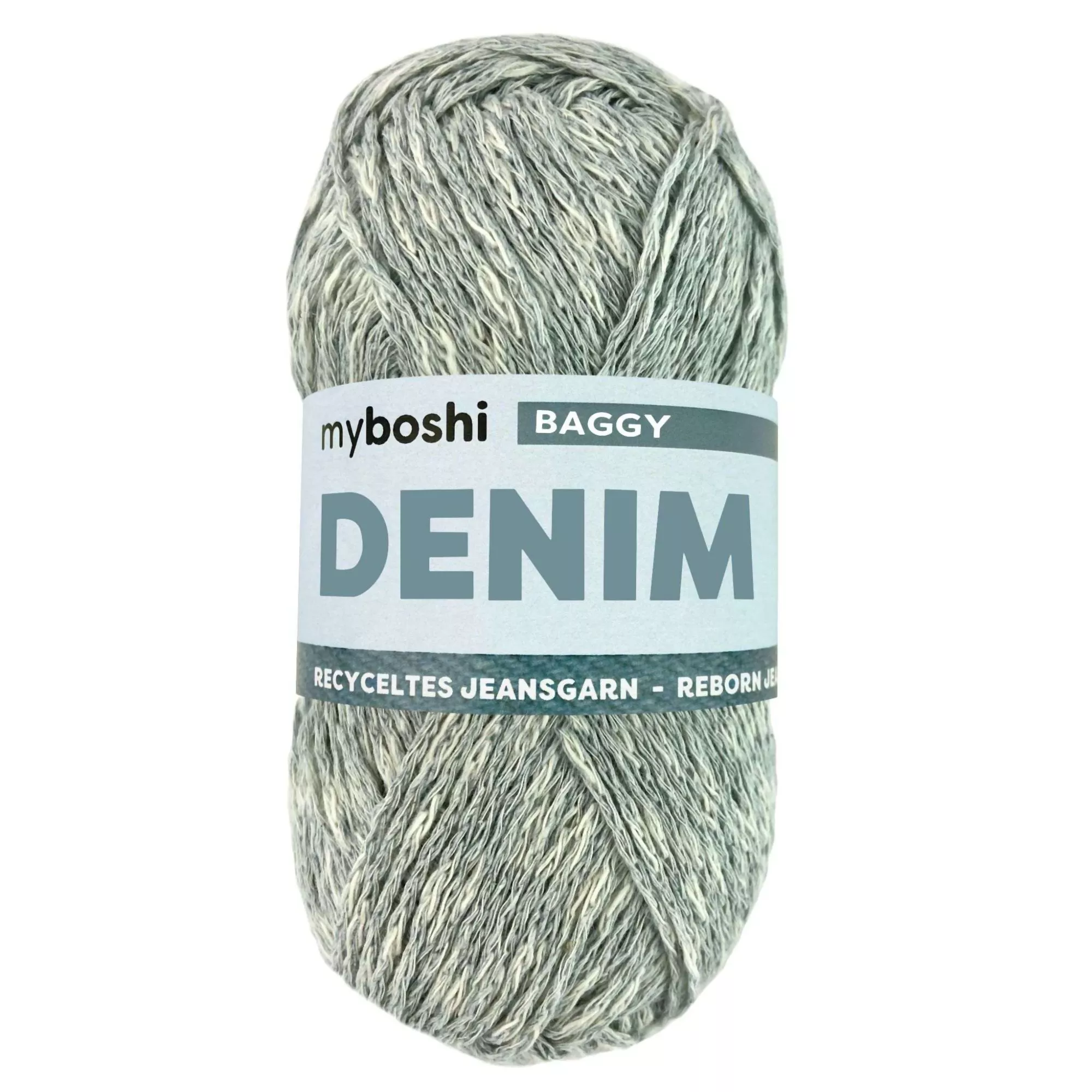 myboshi Wolle Denim Baggy, hellblau gesprenkelt