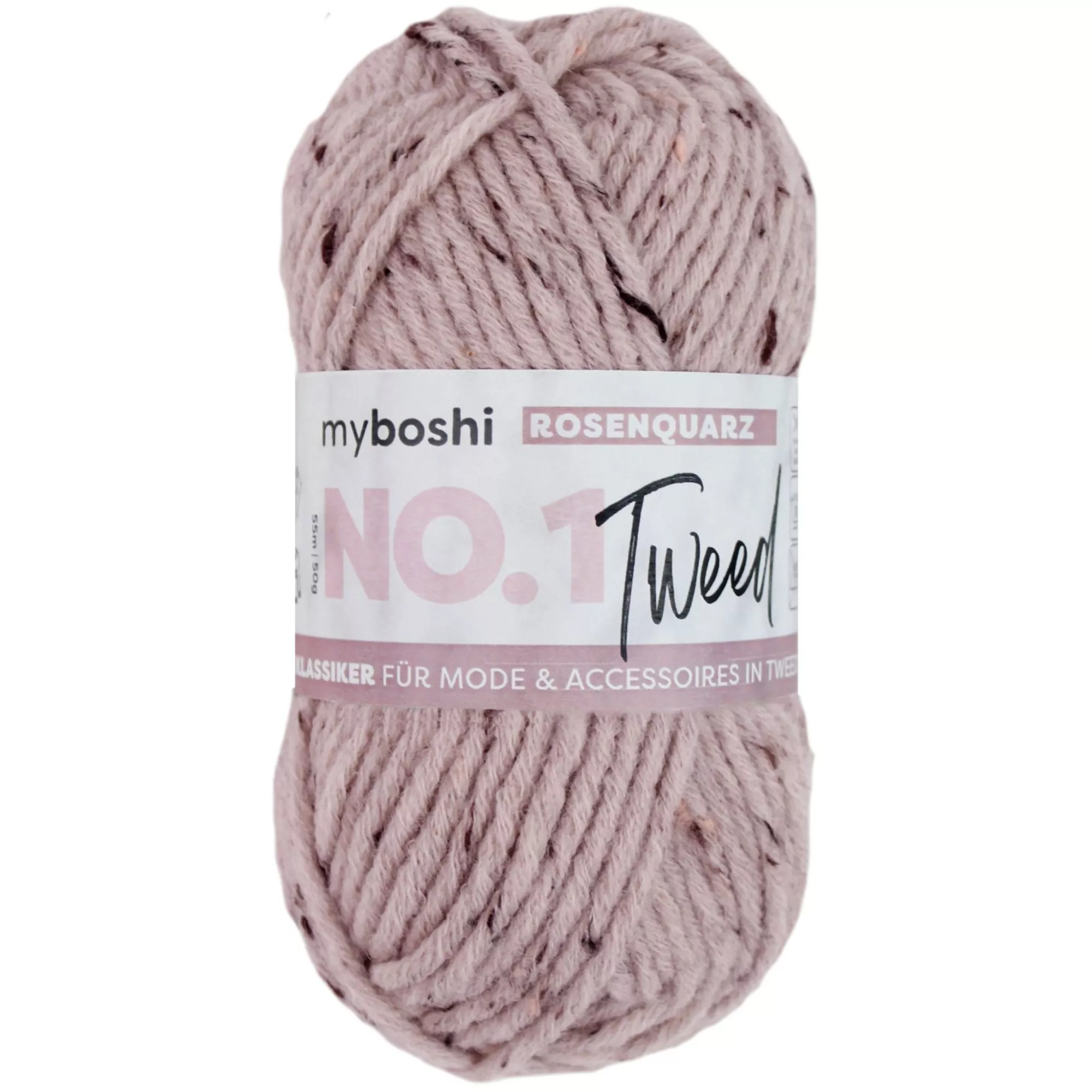 myboshi Wolle Nr. 1 Tweed Rosenquarz, rosa