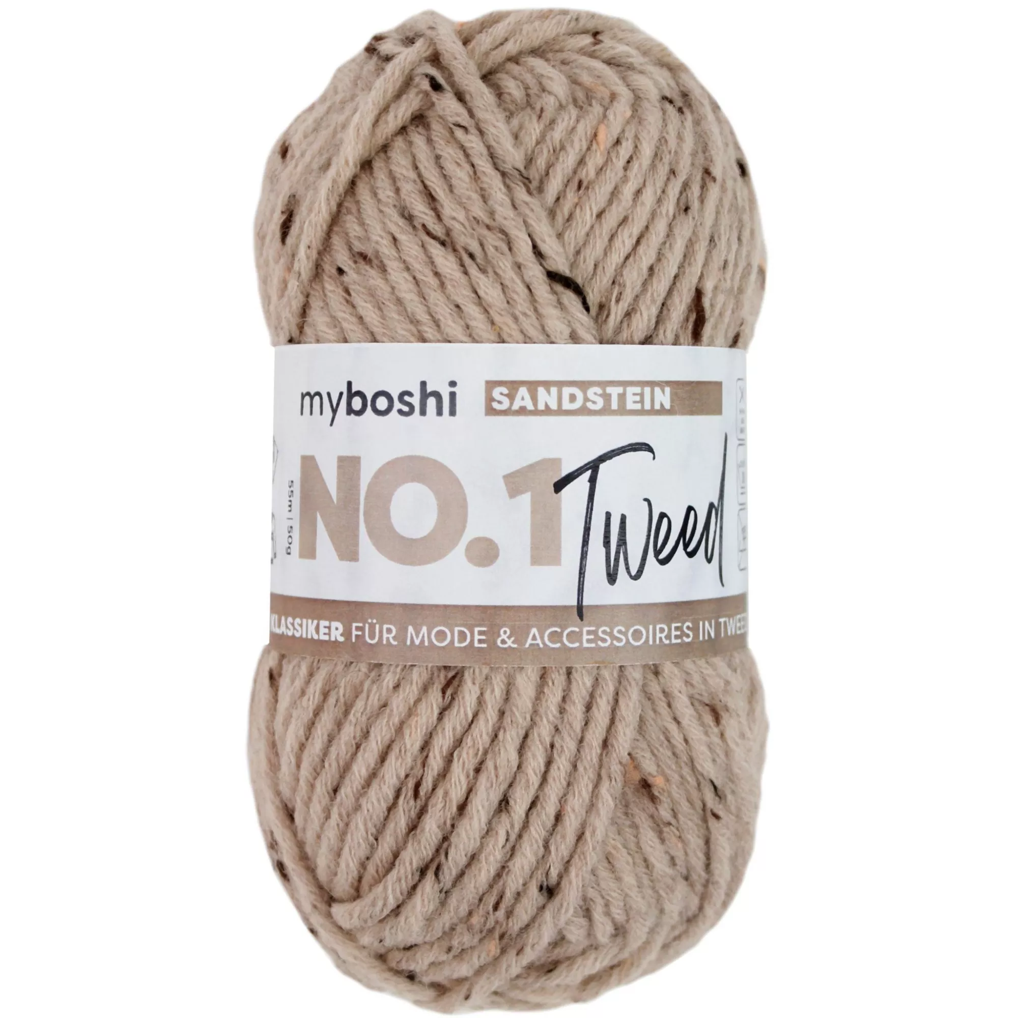 myboshi Wolle Nr. 1 Tweed Sandstein, beige