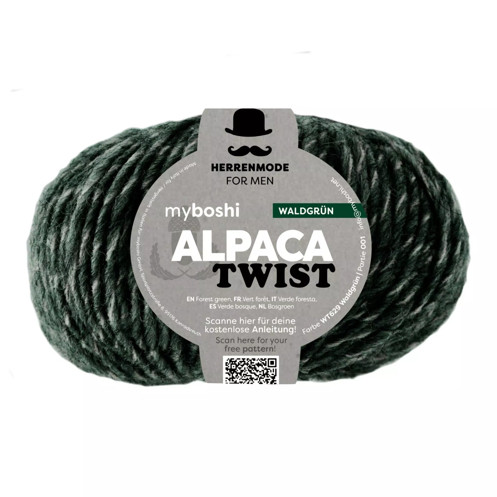 myboshi Wolle Alpaca Twist Waldgrün