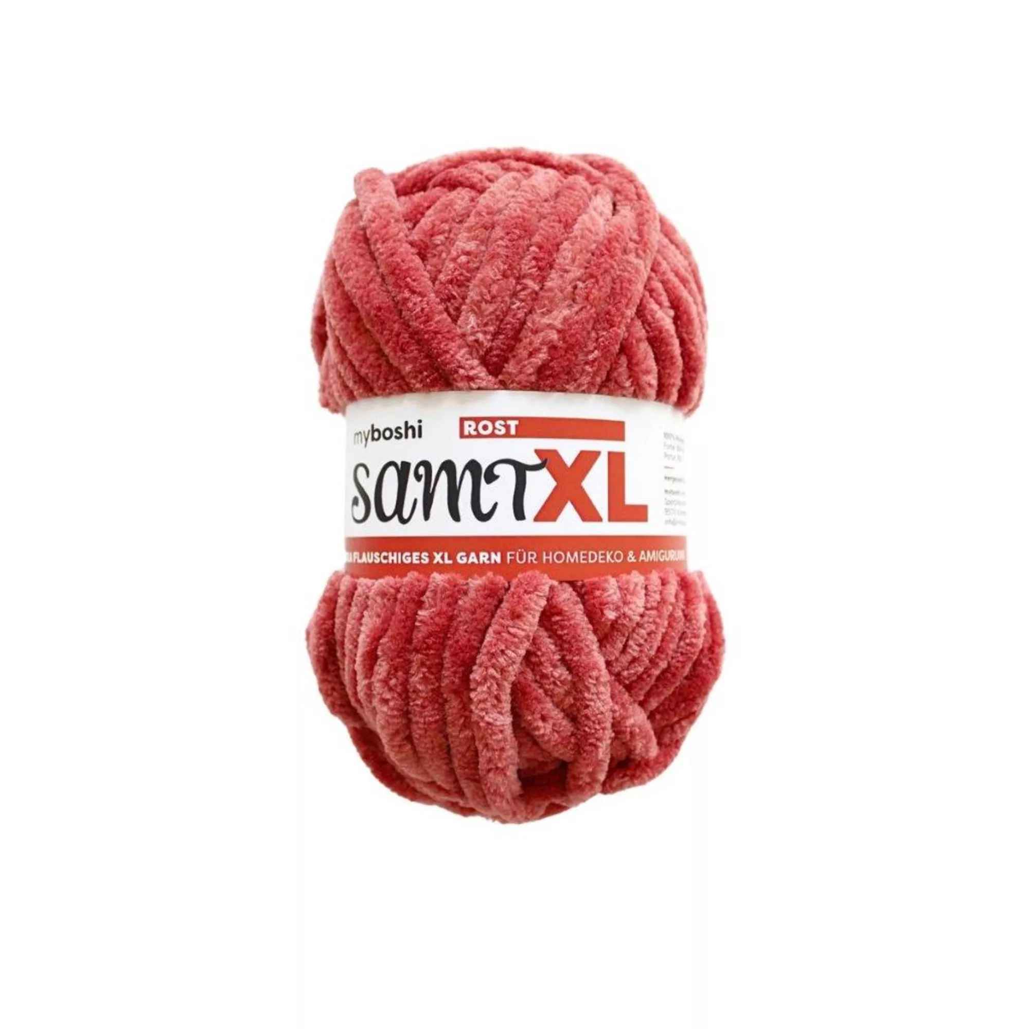myboshi Wolle Chenille Samt XL, col. 834 Rost