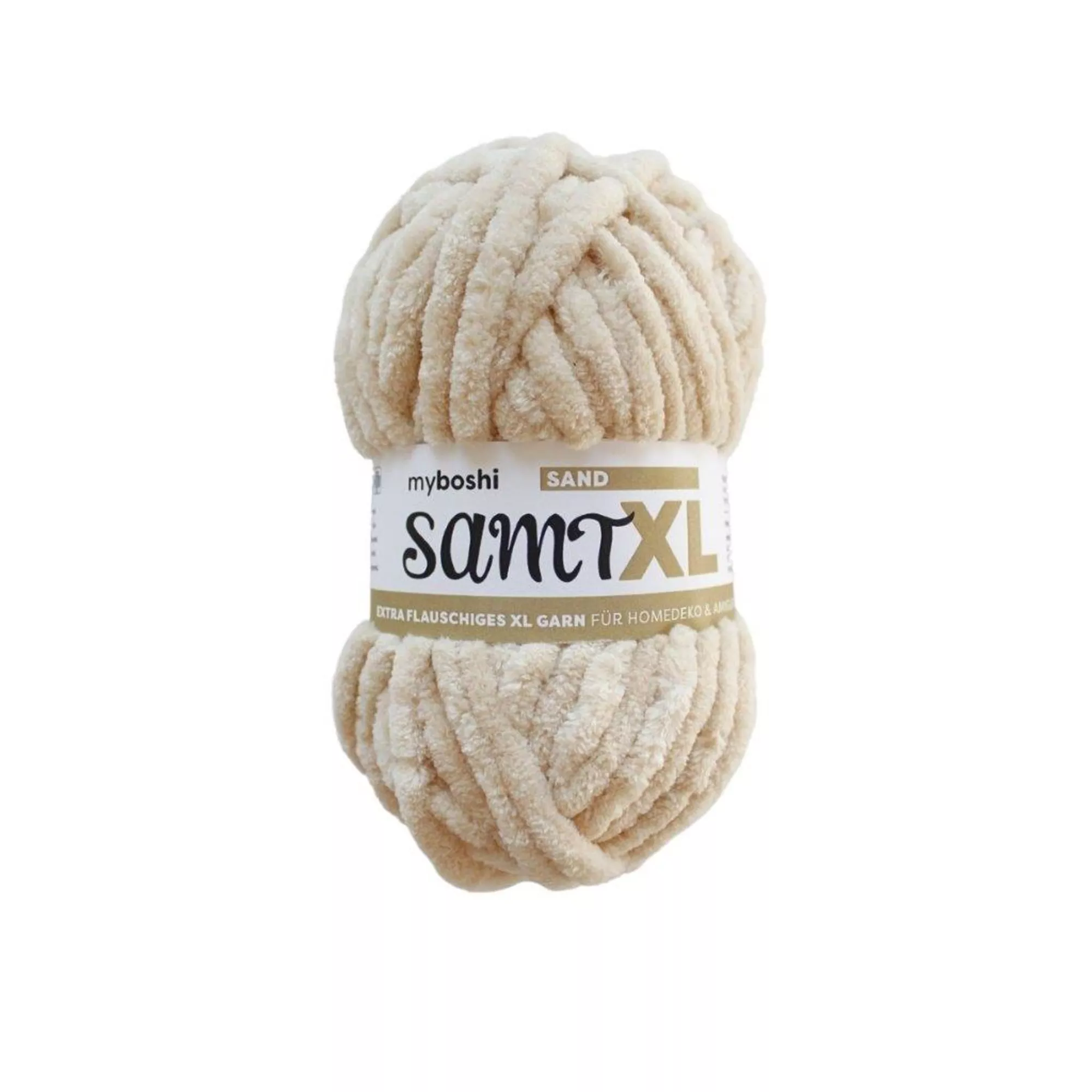 myboshi Wolle Chenille Samt XL, col. 872 Sand