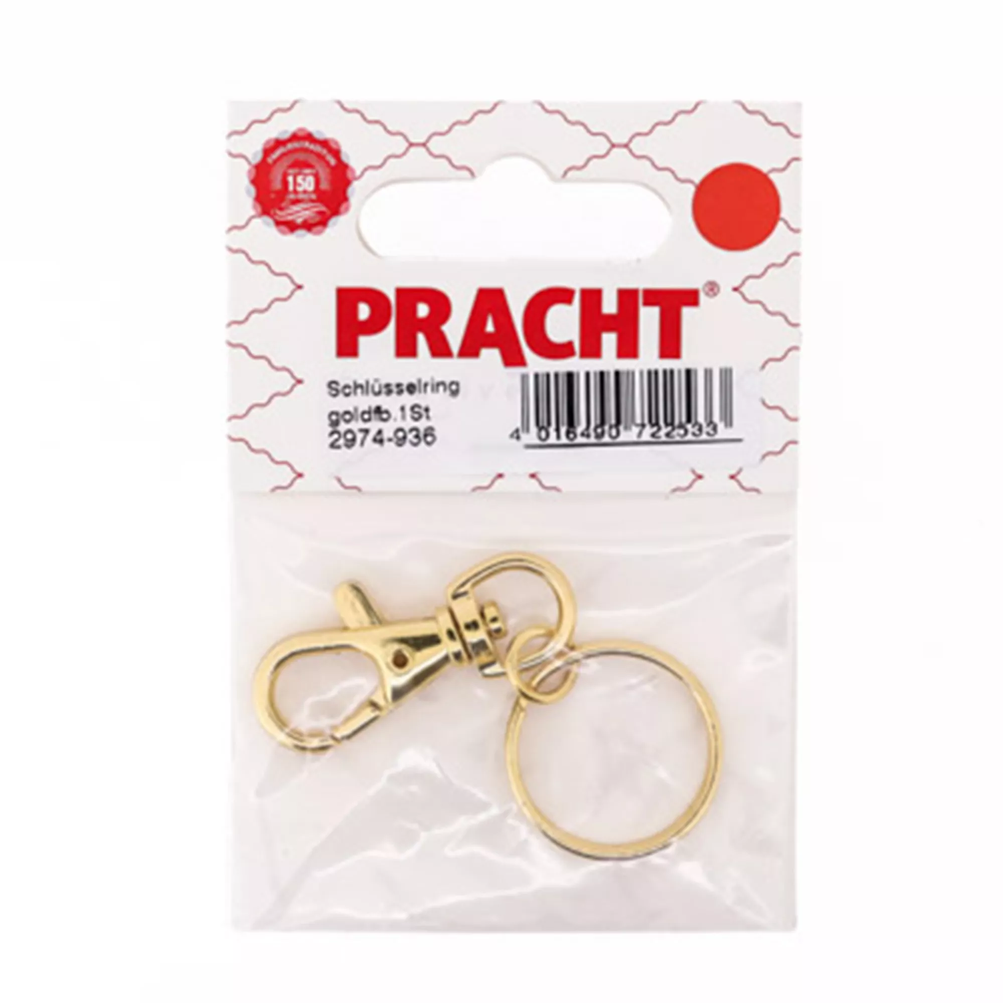 Pracht Schlüsselring goldfarbig