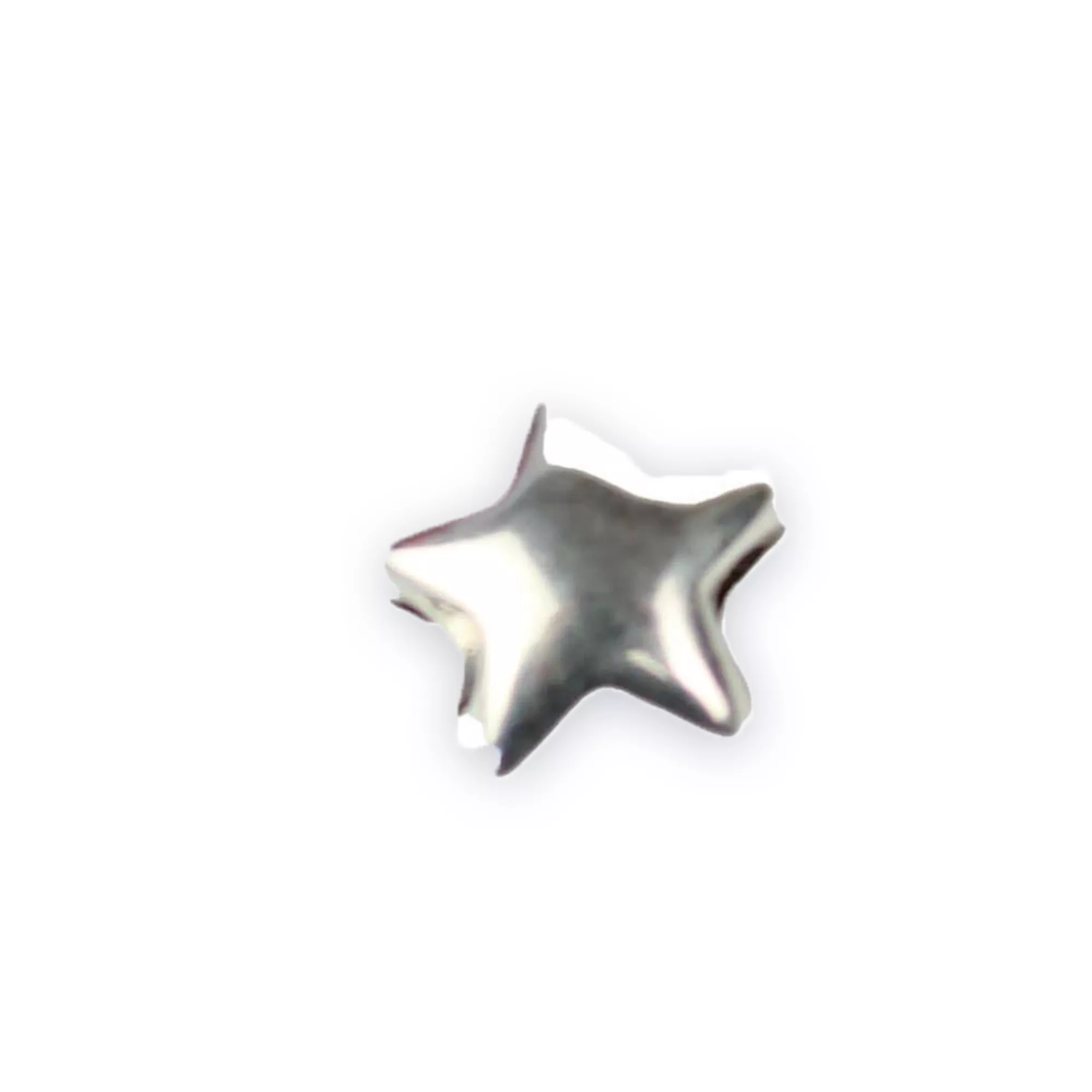 Pracht Metallperlen Stern 999 versilbert