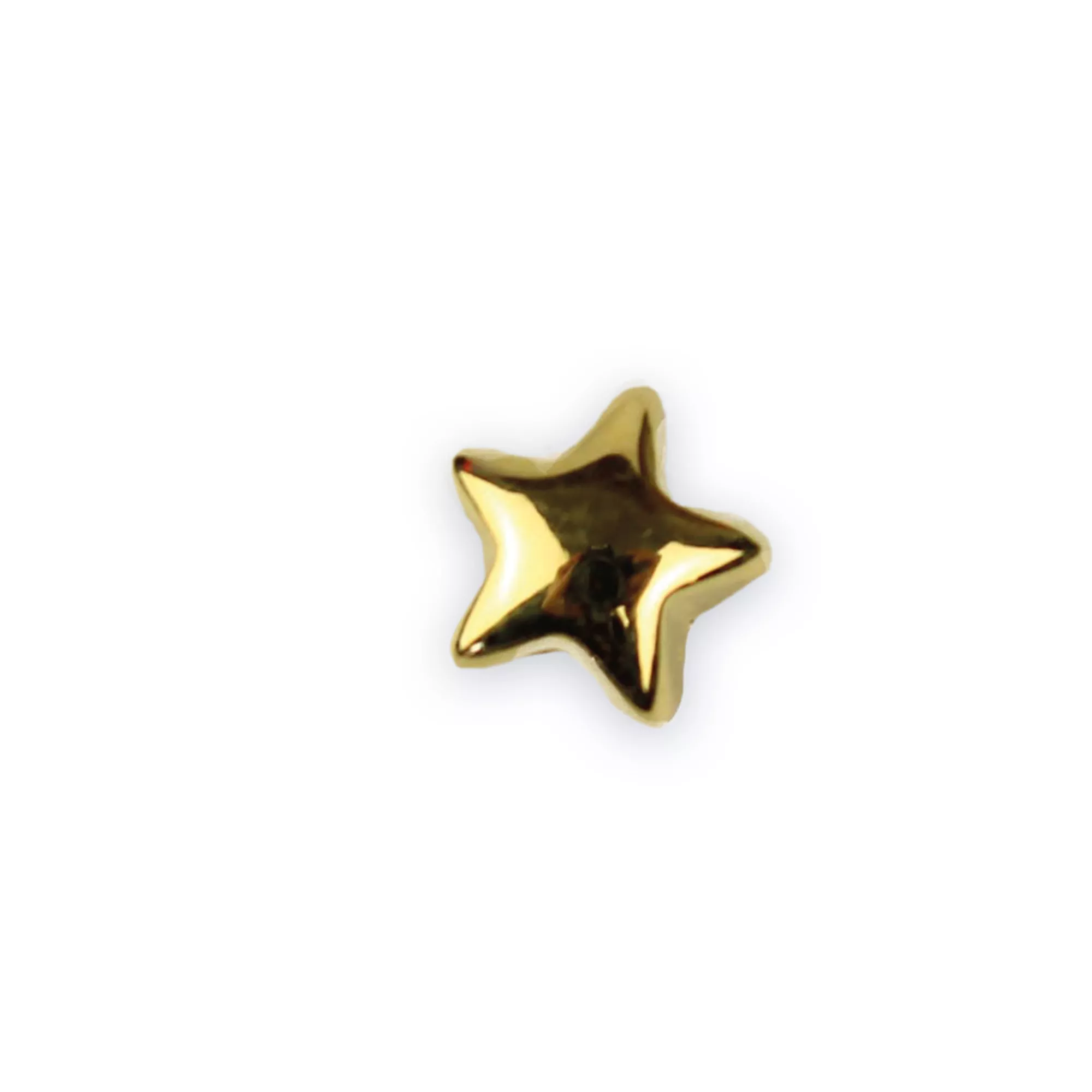 Pracht Metallperlen Stern 24K vergoldet