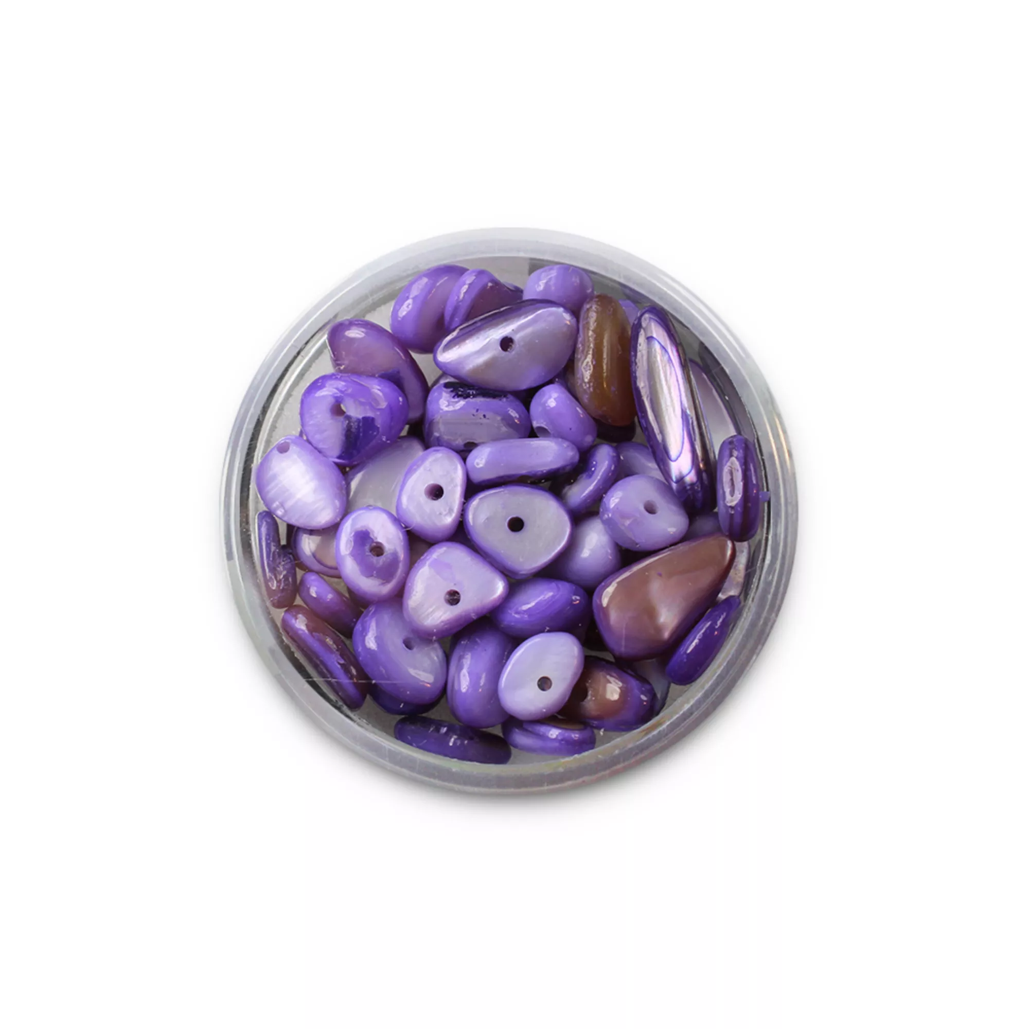 Pracht Muschelperlen lila