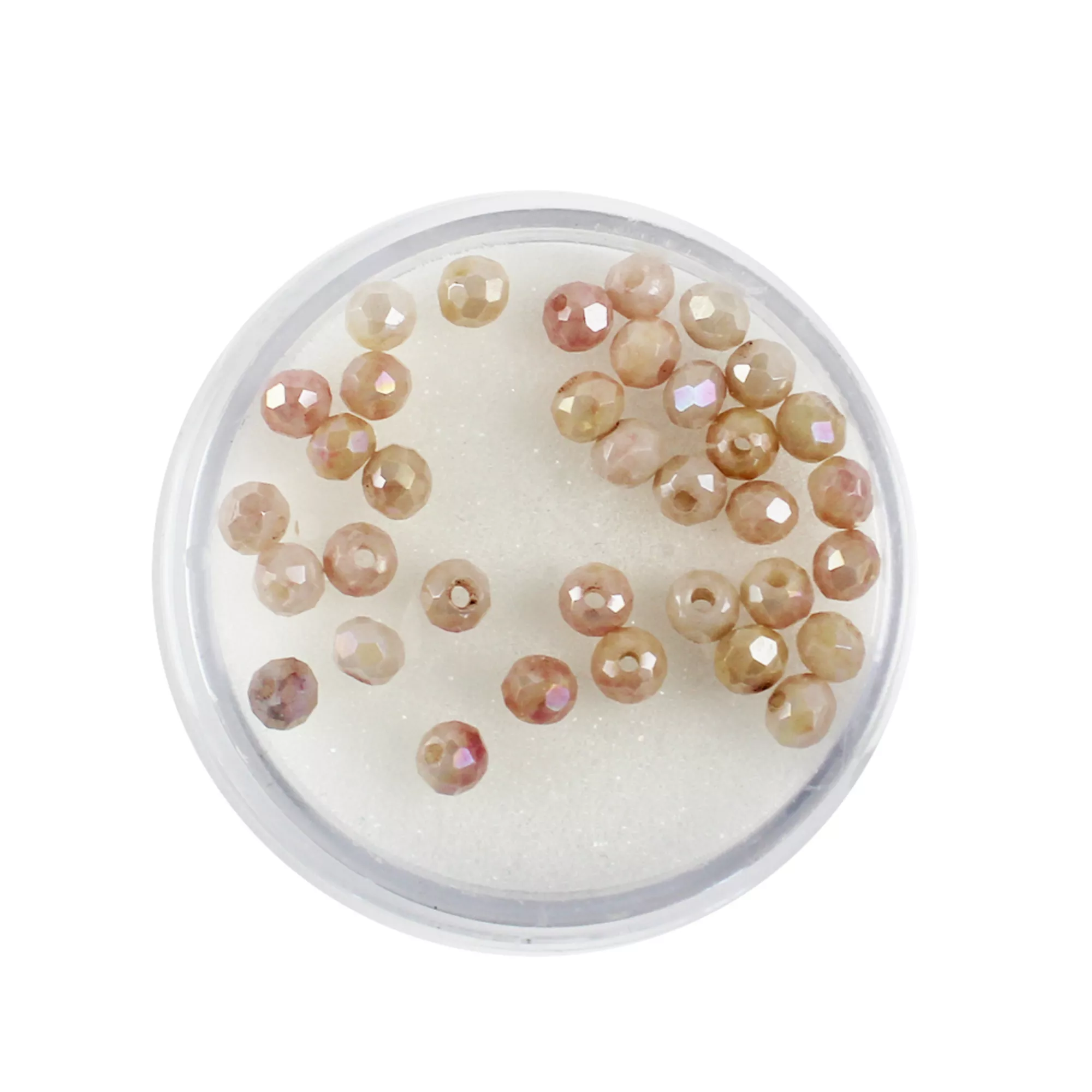 Pracht Glasschliffperlen Briolette hellrosa mix