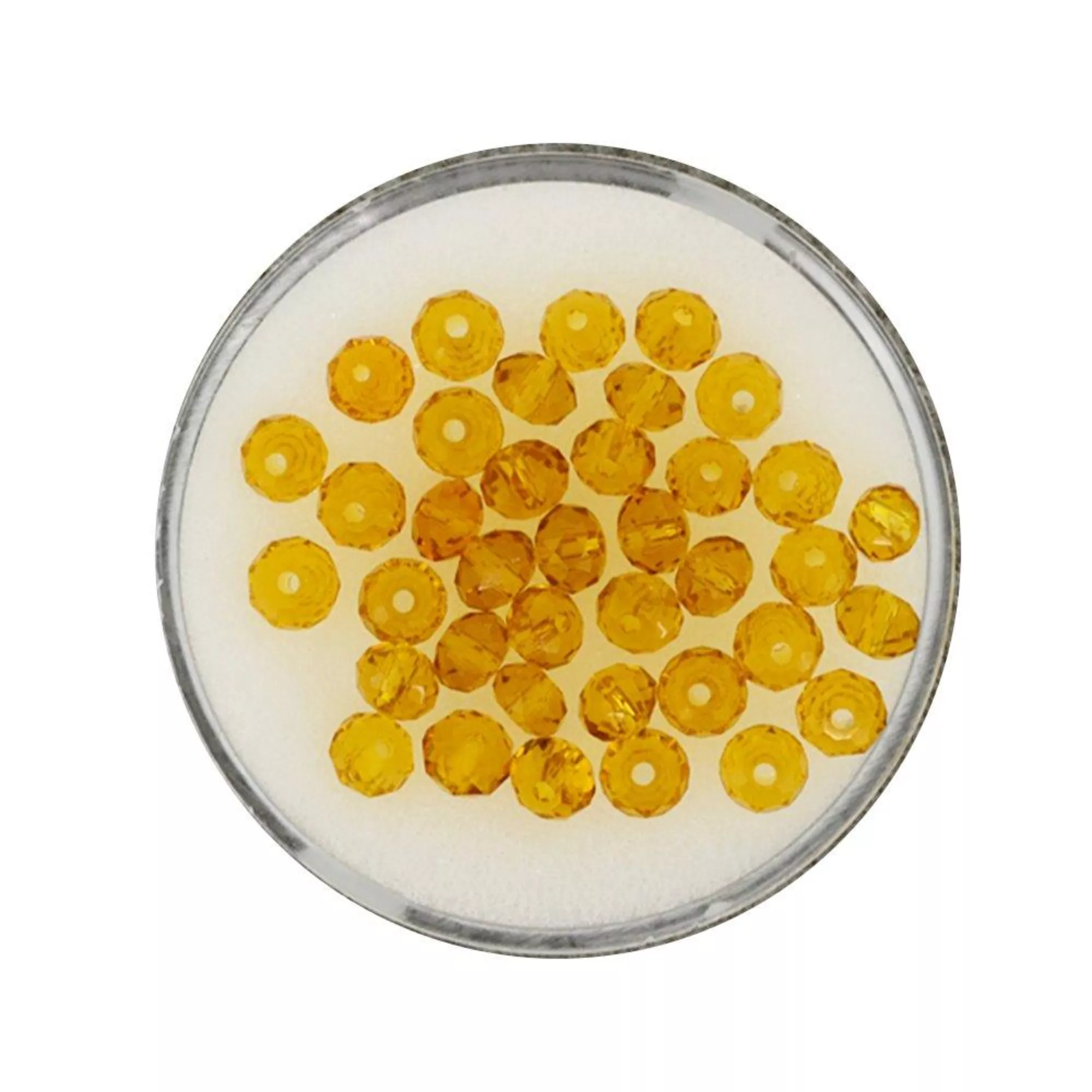 Pracht Glasschliffperlen Briolette topaz
