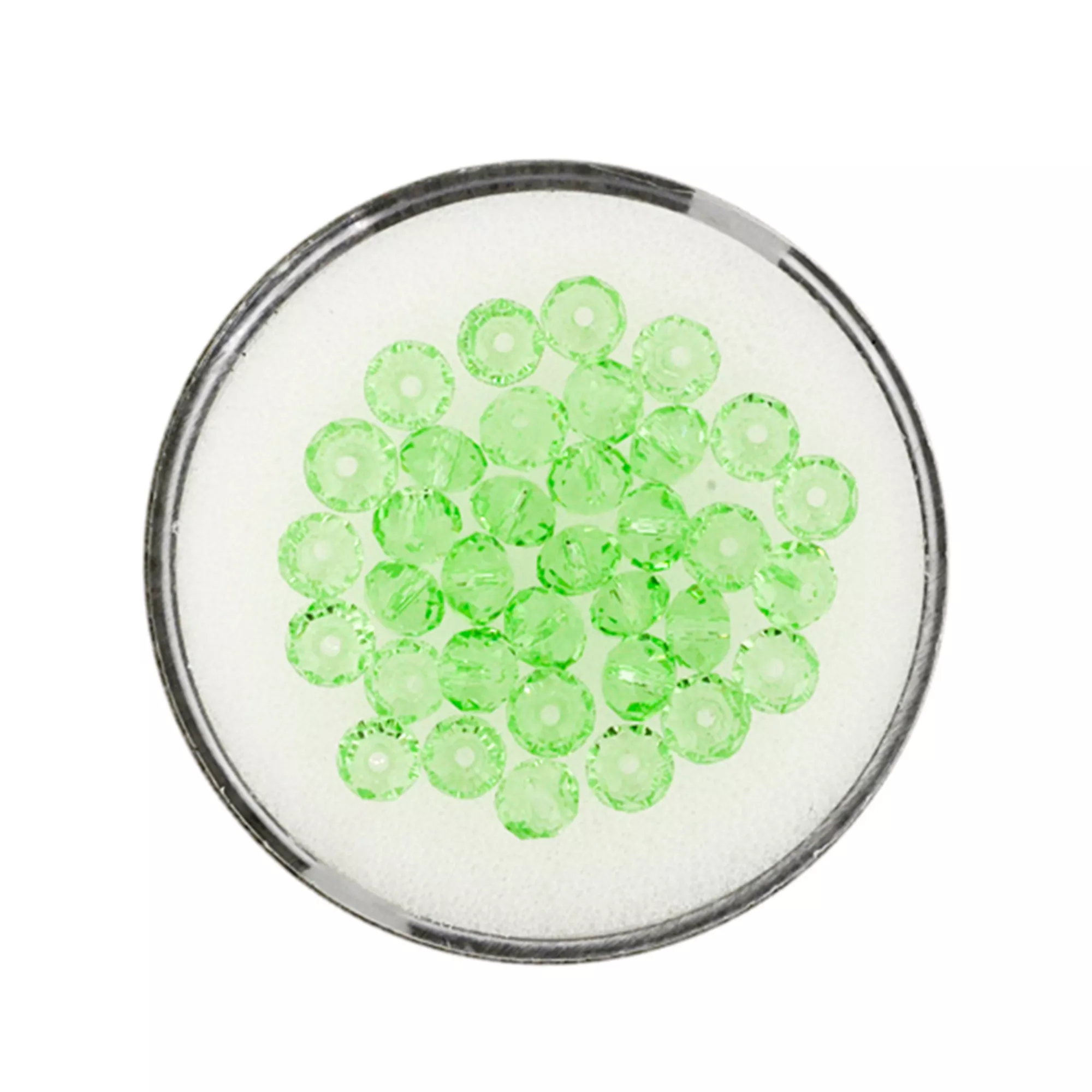 Pracht Glasschliffperlen Briolette peridot