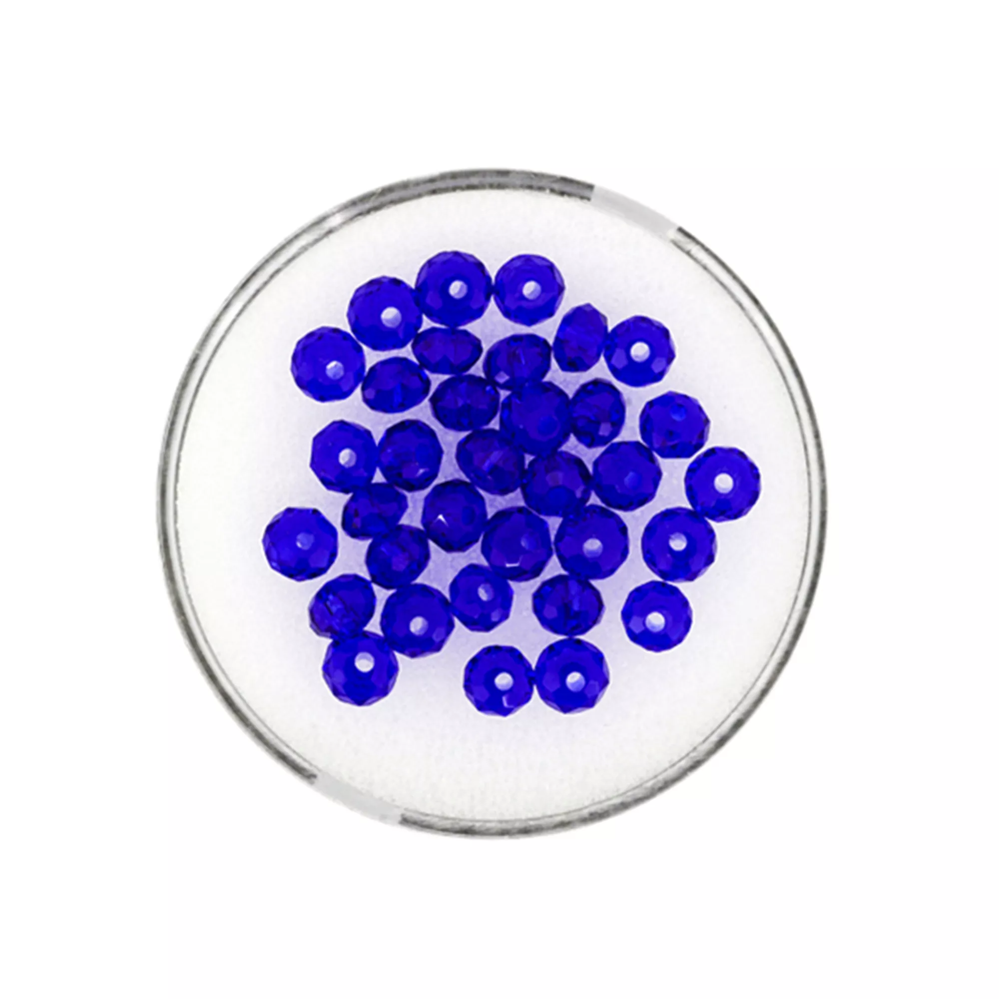Pracht Glasschliffperlen Briolette safir