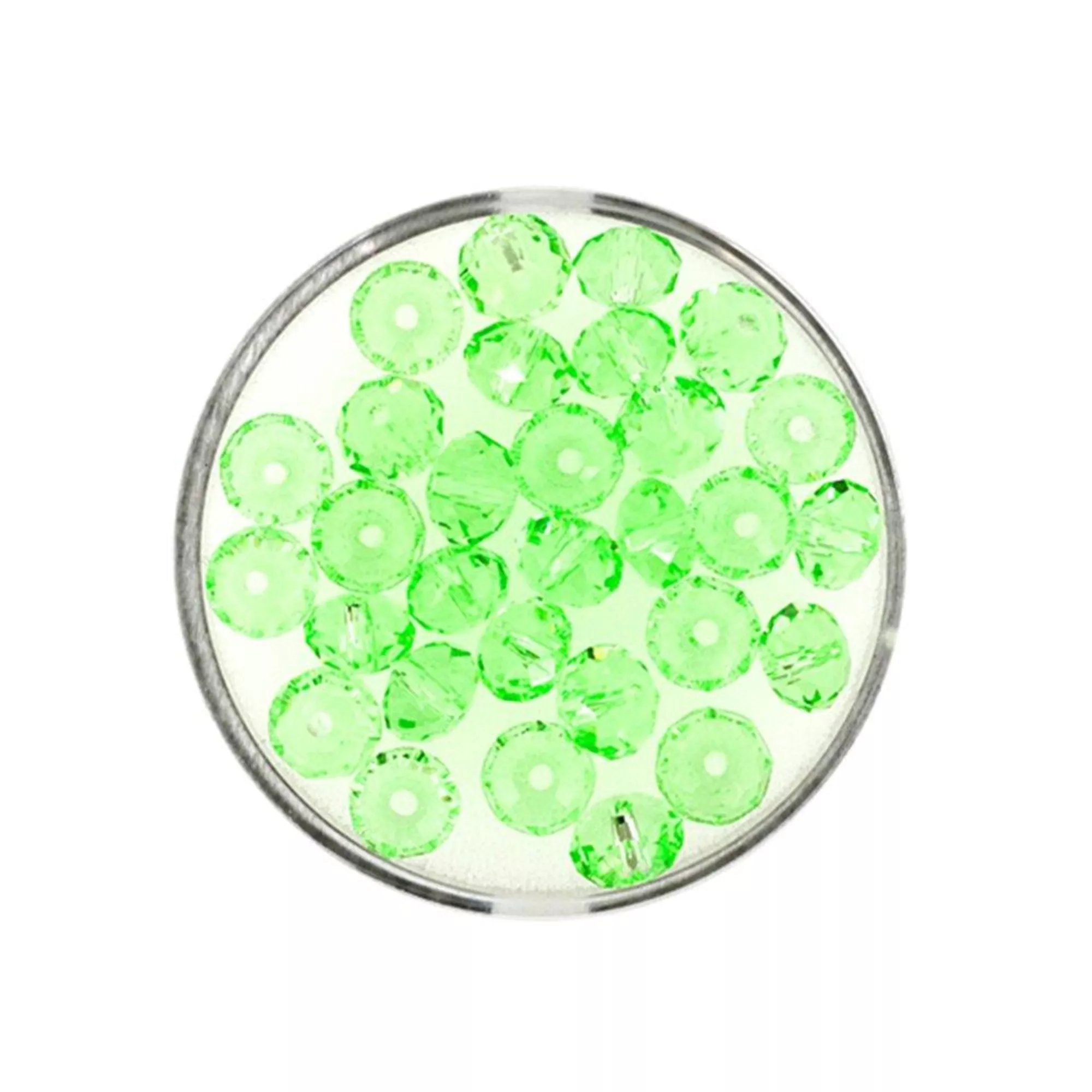 Pracht Glasschliffperlen Briolette peridot