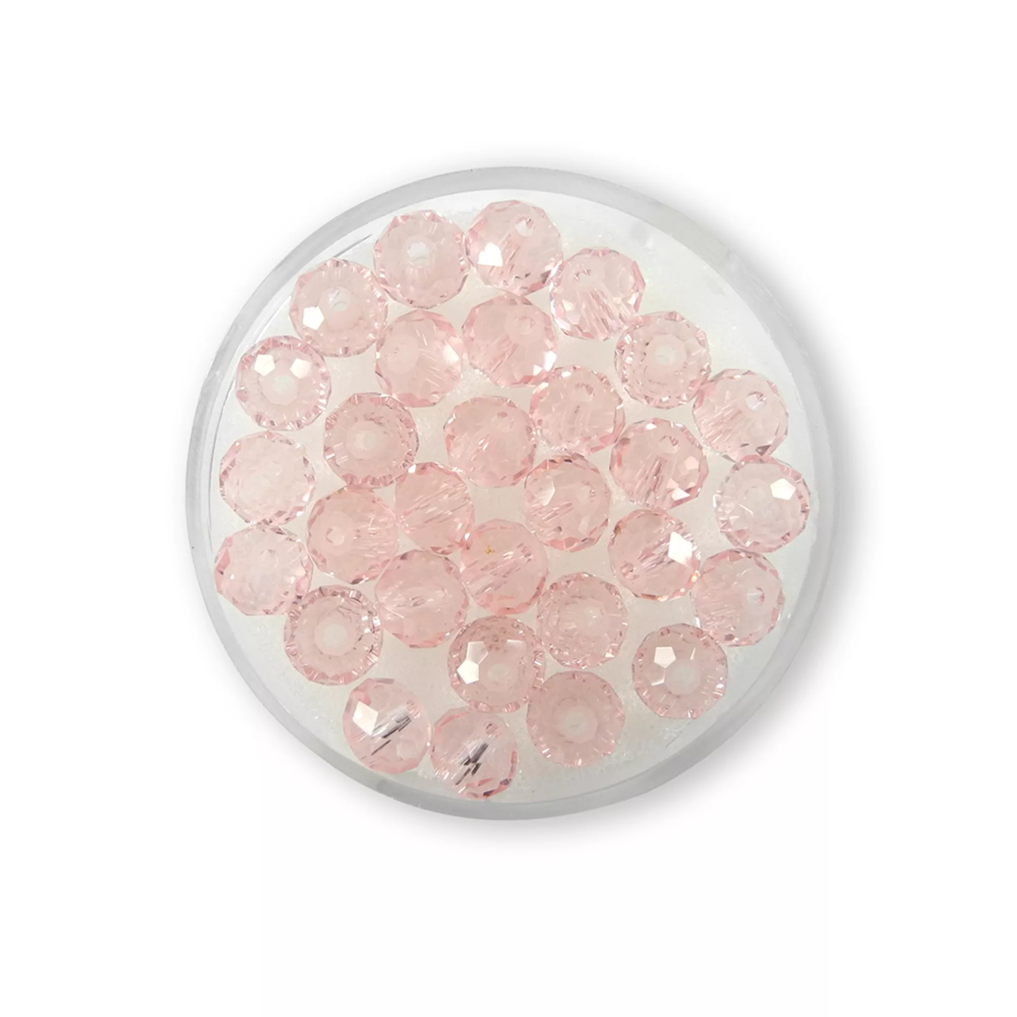 Pracht Glasschliffperlen Briolette hell rose