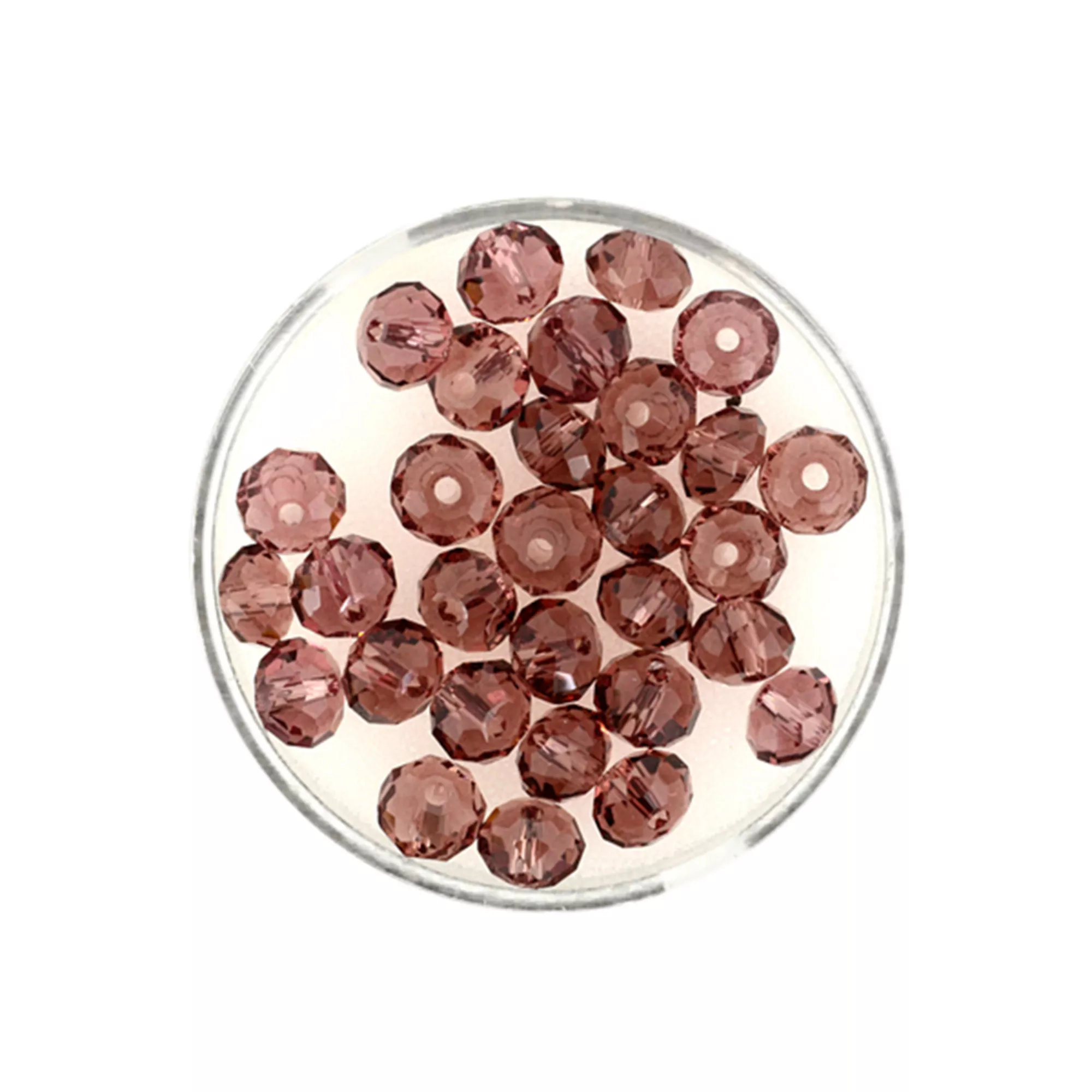 Pracht Glasschliffperlen Briolette amethyst