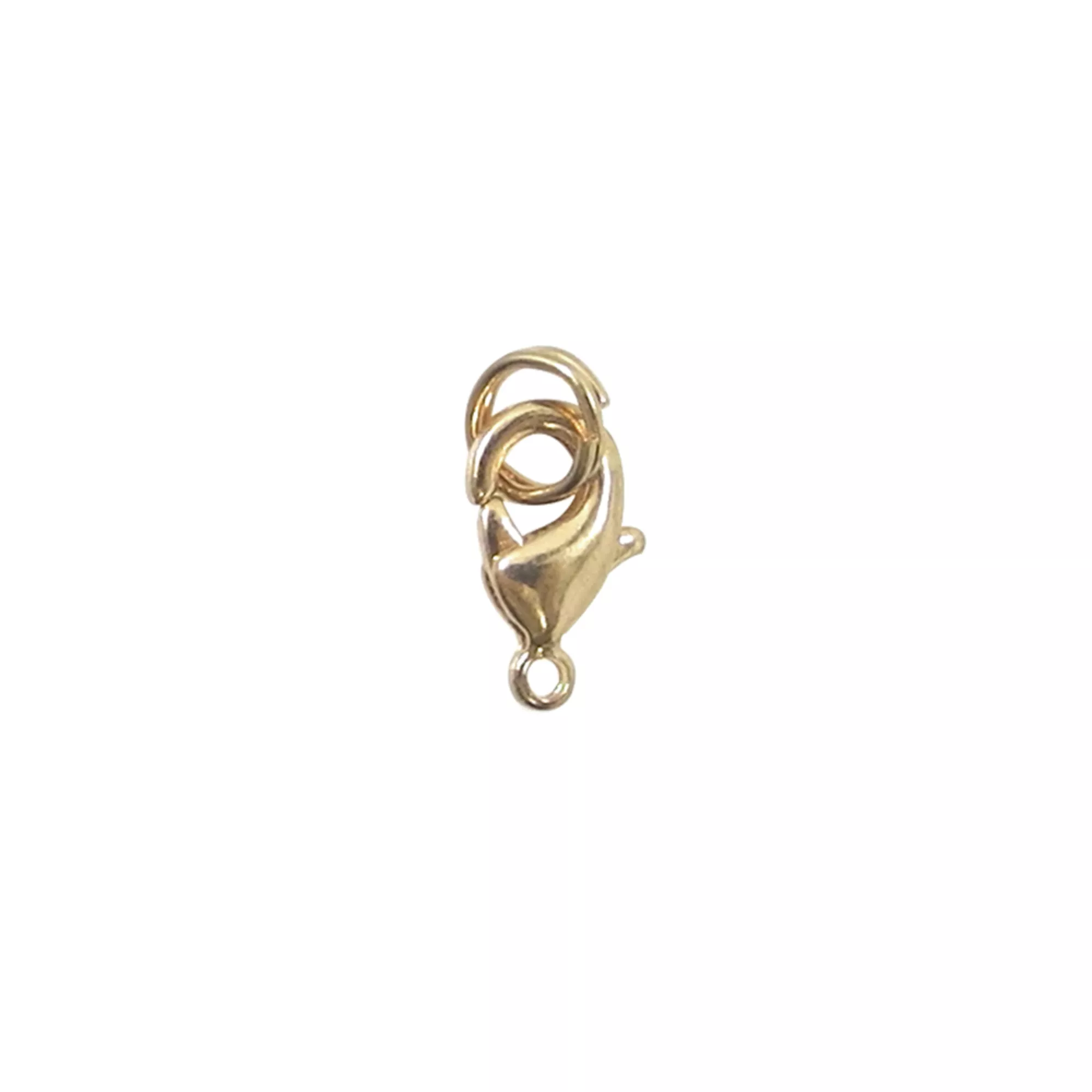Pracht Karabiner mit Spaltring goldfarbig