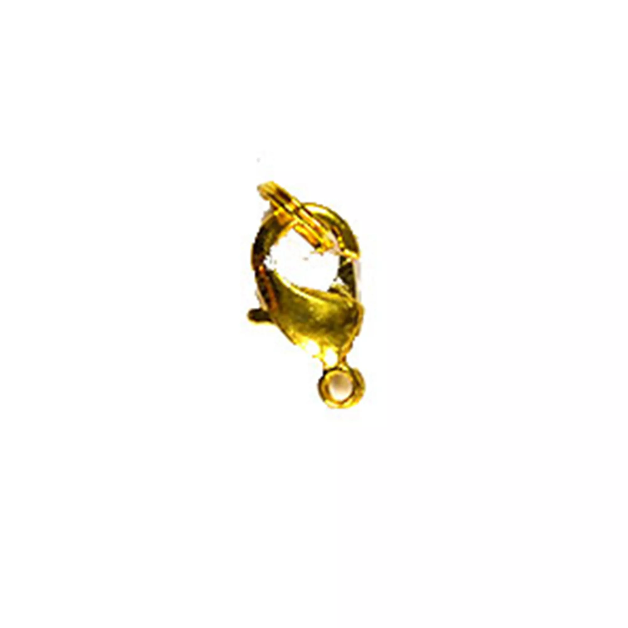 Pracht Karabiner mit Spaltring goldfarbig
