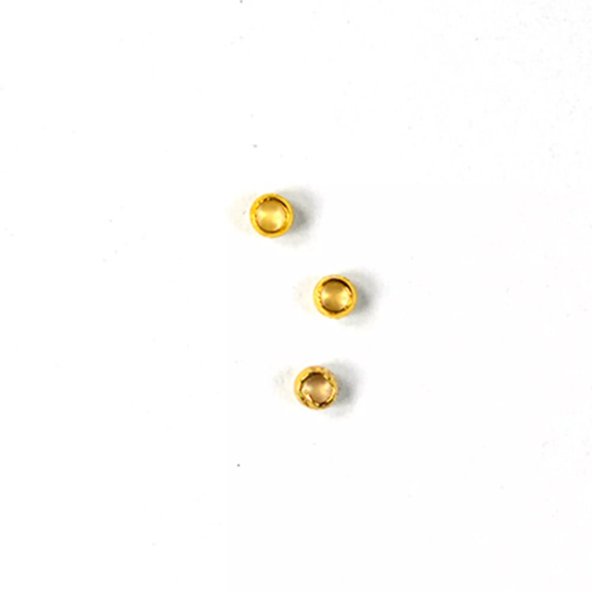 Pracht Metallquetschperlen goldfarbig
