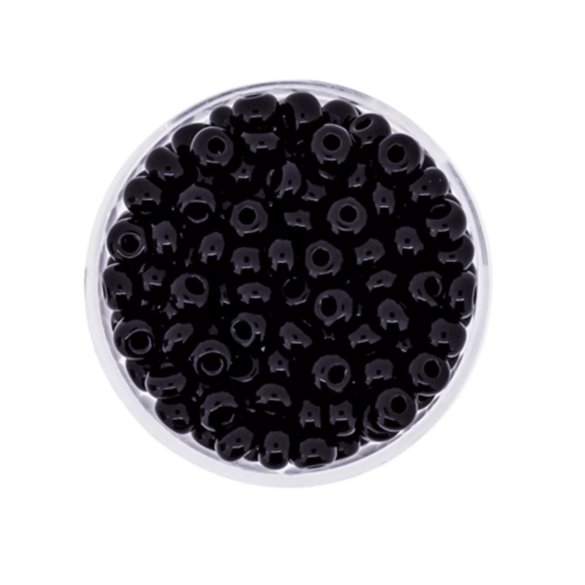 Pracht Rocailles schwarz satt