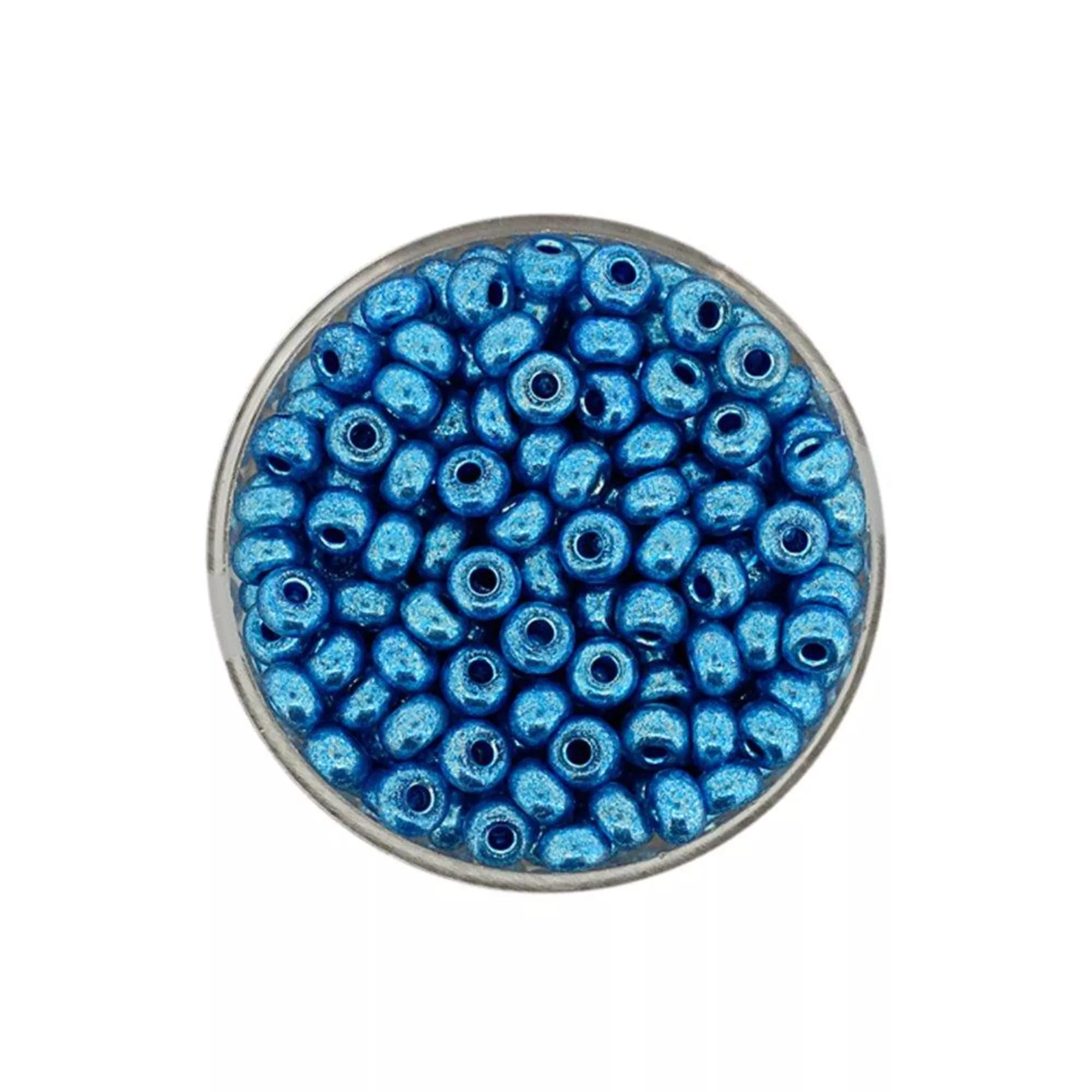 Pracht Metallicrocailles hellblau